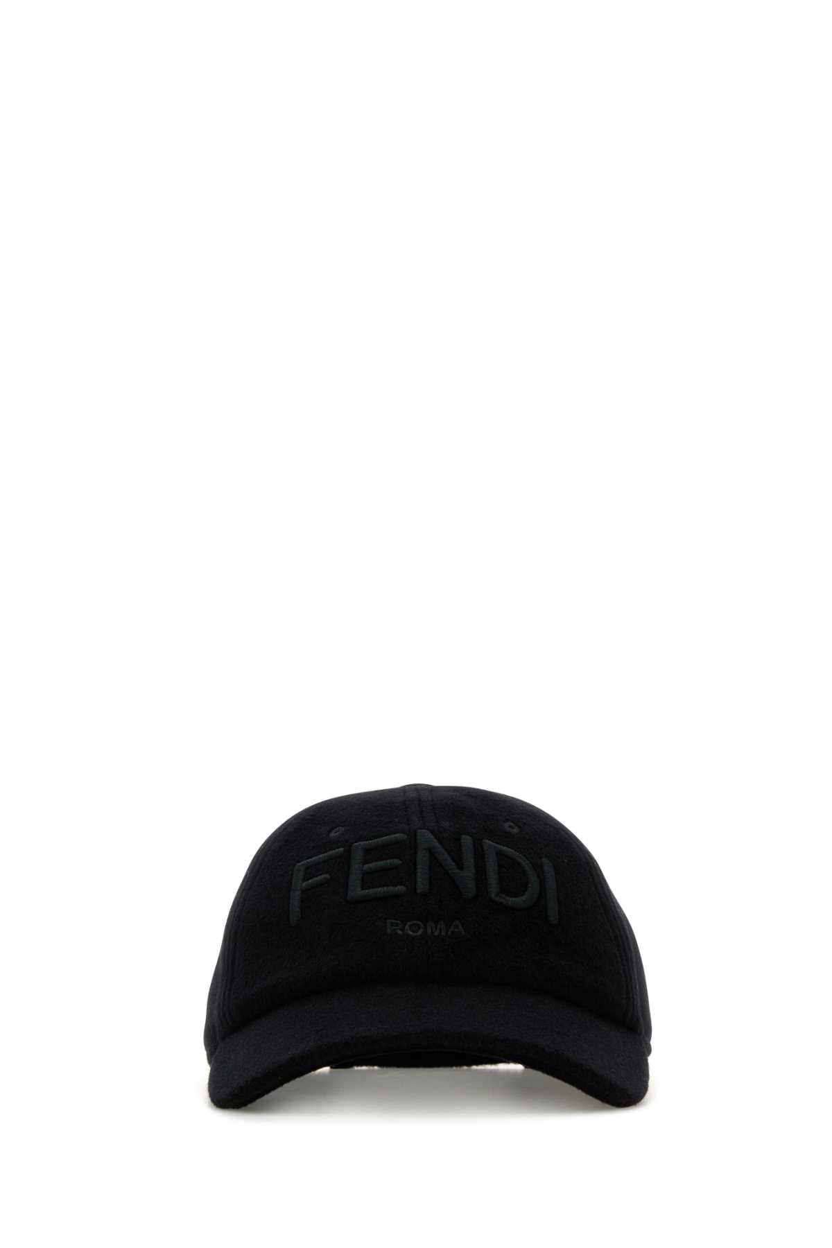 FENDI BASEBALL RICAMO FENDI B For Men Exterior: 70% Wool 25% Nylon 5% Cashmere Lining: 100% Cotton