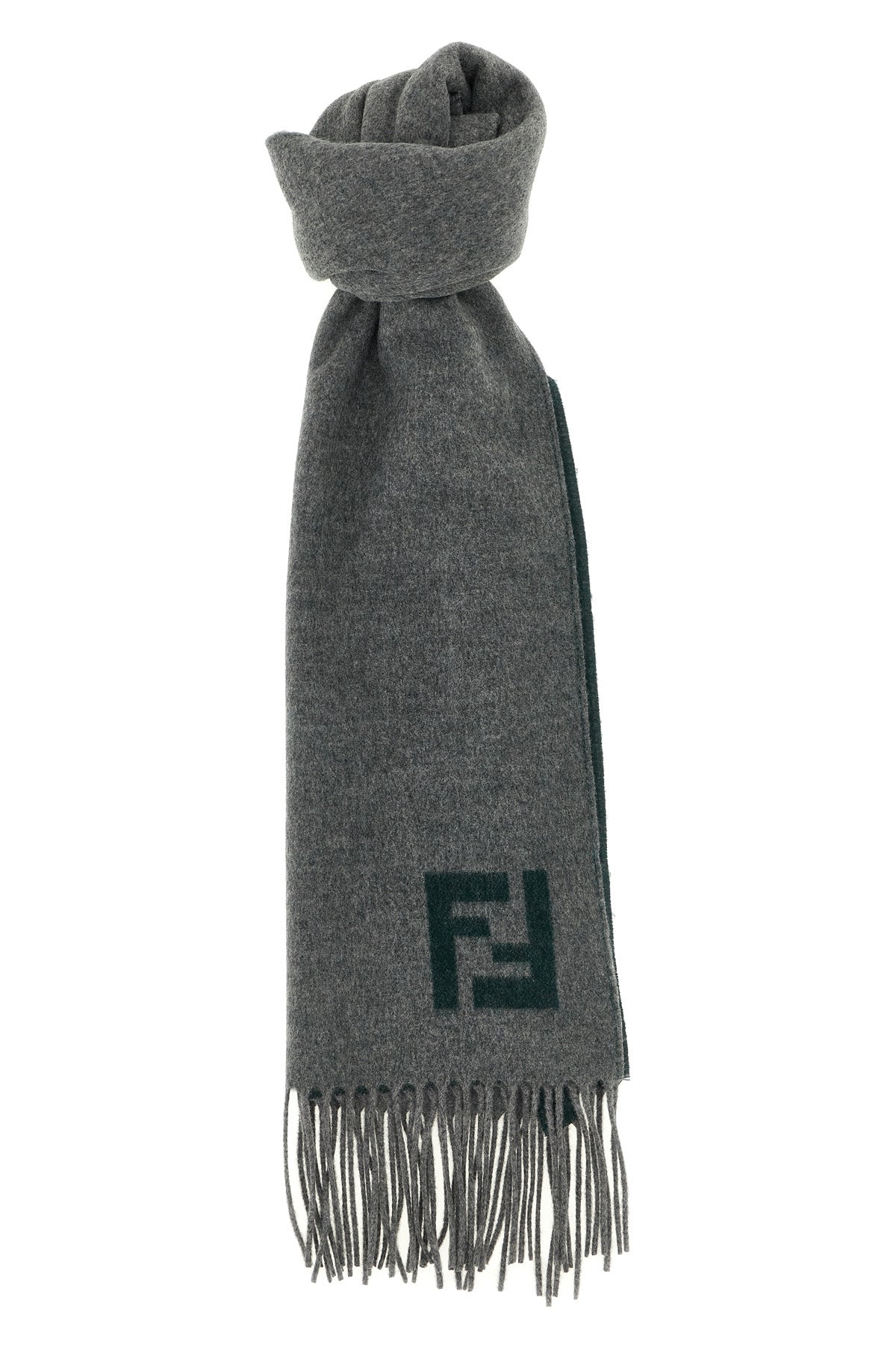 FENDI Double-sided scarf For Men 93% wool 7% cachemire