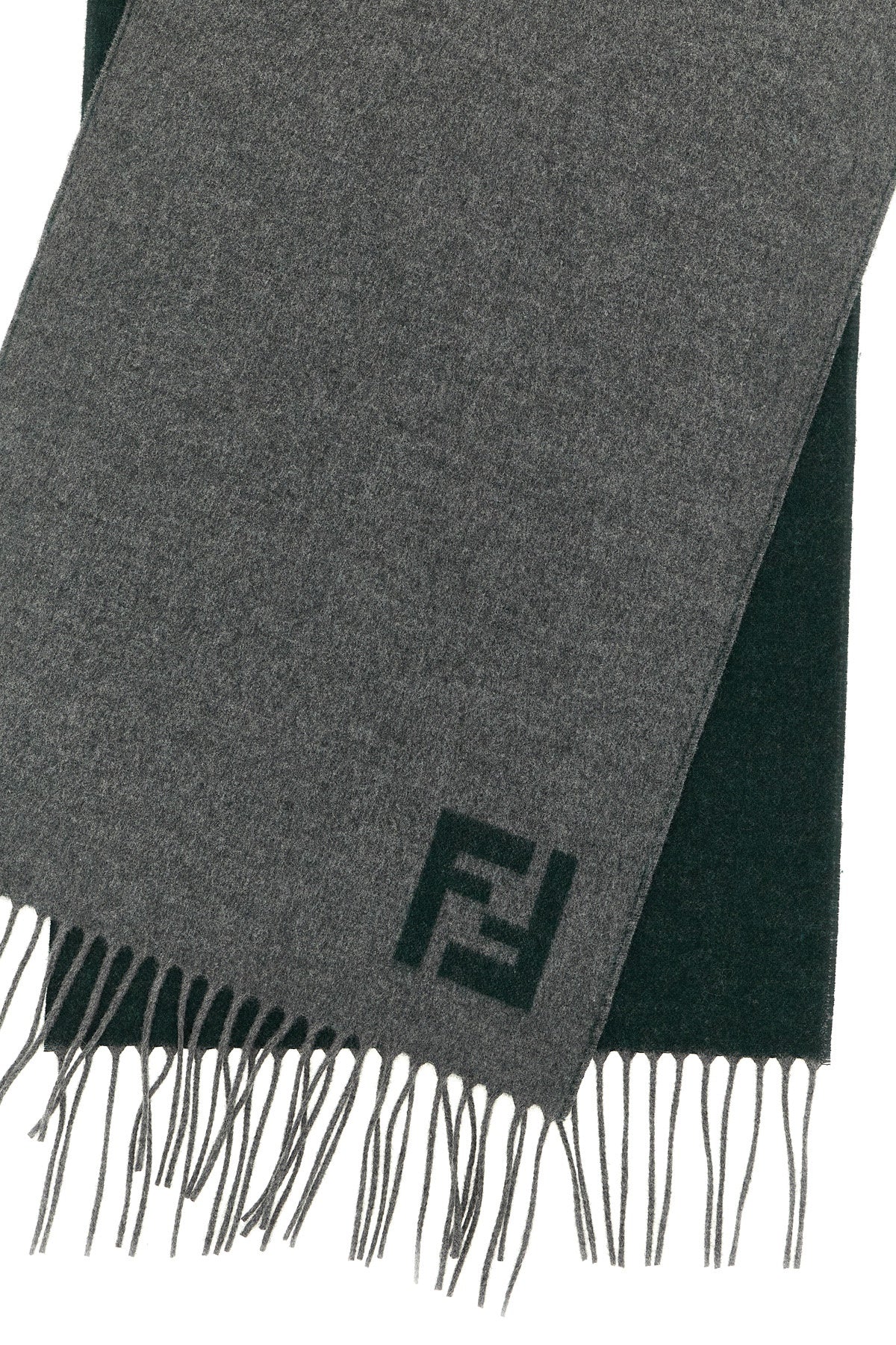 FENDI Double-sided scarf For Men 93% wool 7% cachemire
