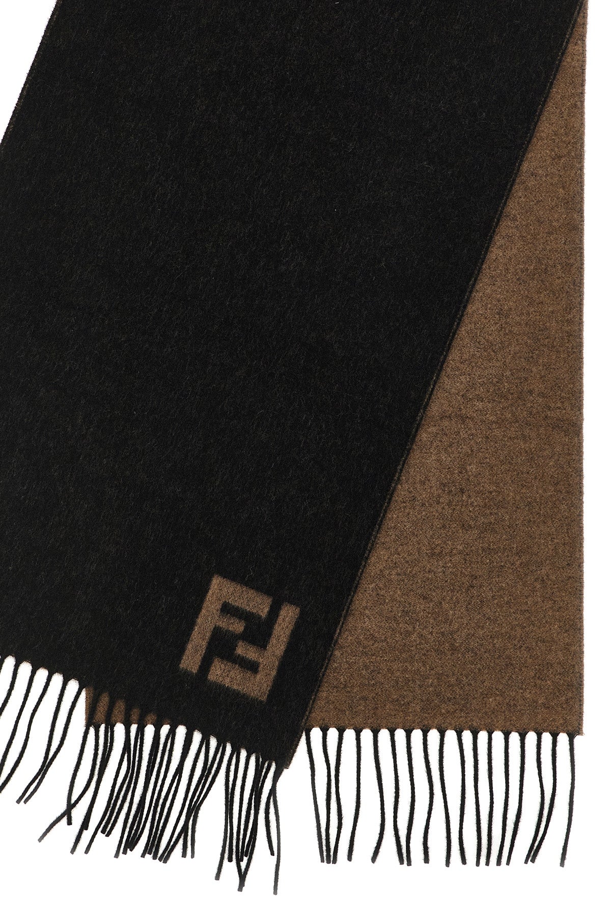 FENDI Double-sided scarf For Men 93% wool 7% cachemire