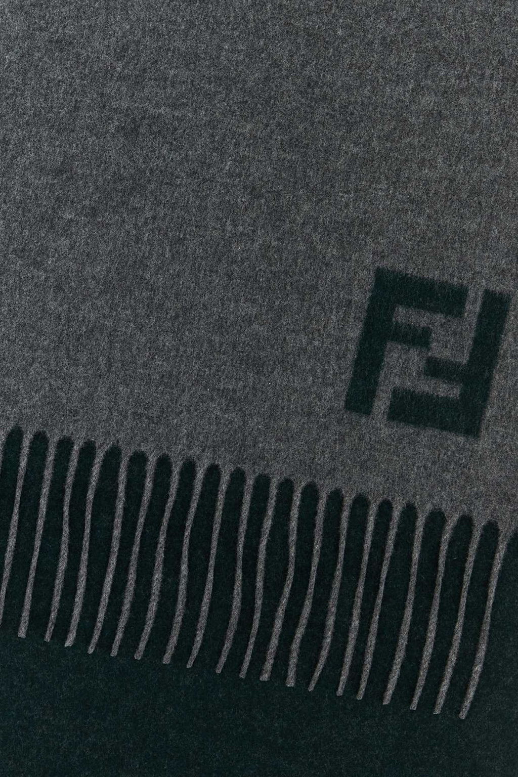 FENDI SCIARPA IN CASHMERE CON LOGO FF DOUBLE FACE For Men Exterior: 93% Wool 7% Cashmere