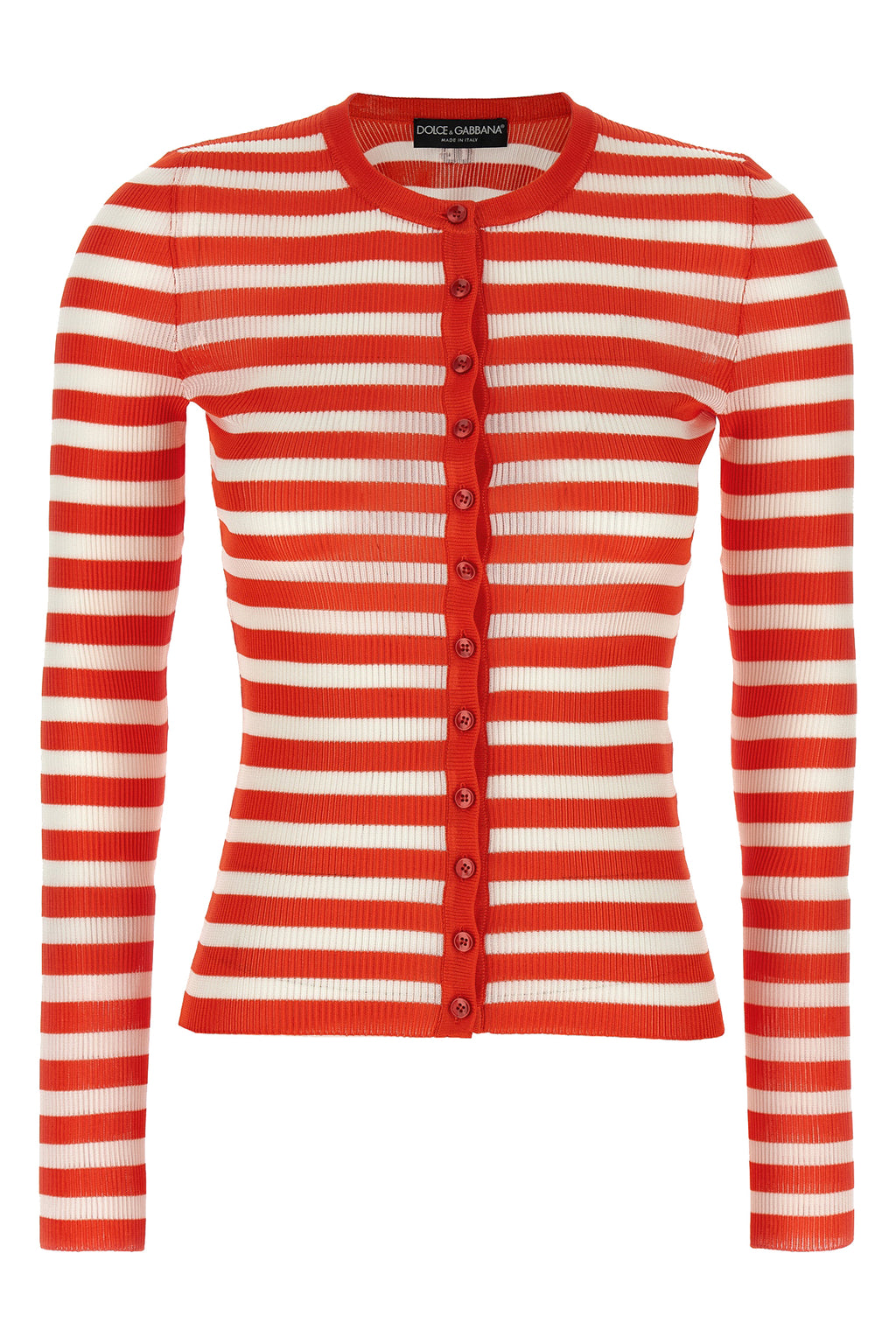 DOLCE & GABBANA Striped viscose cardigan For Women 100% viscose