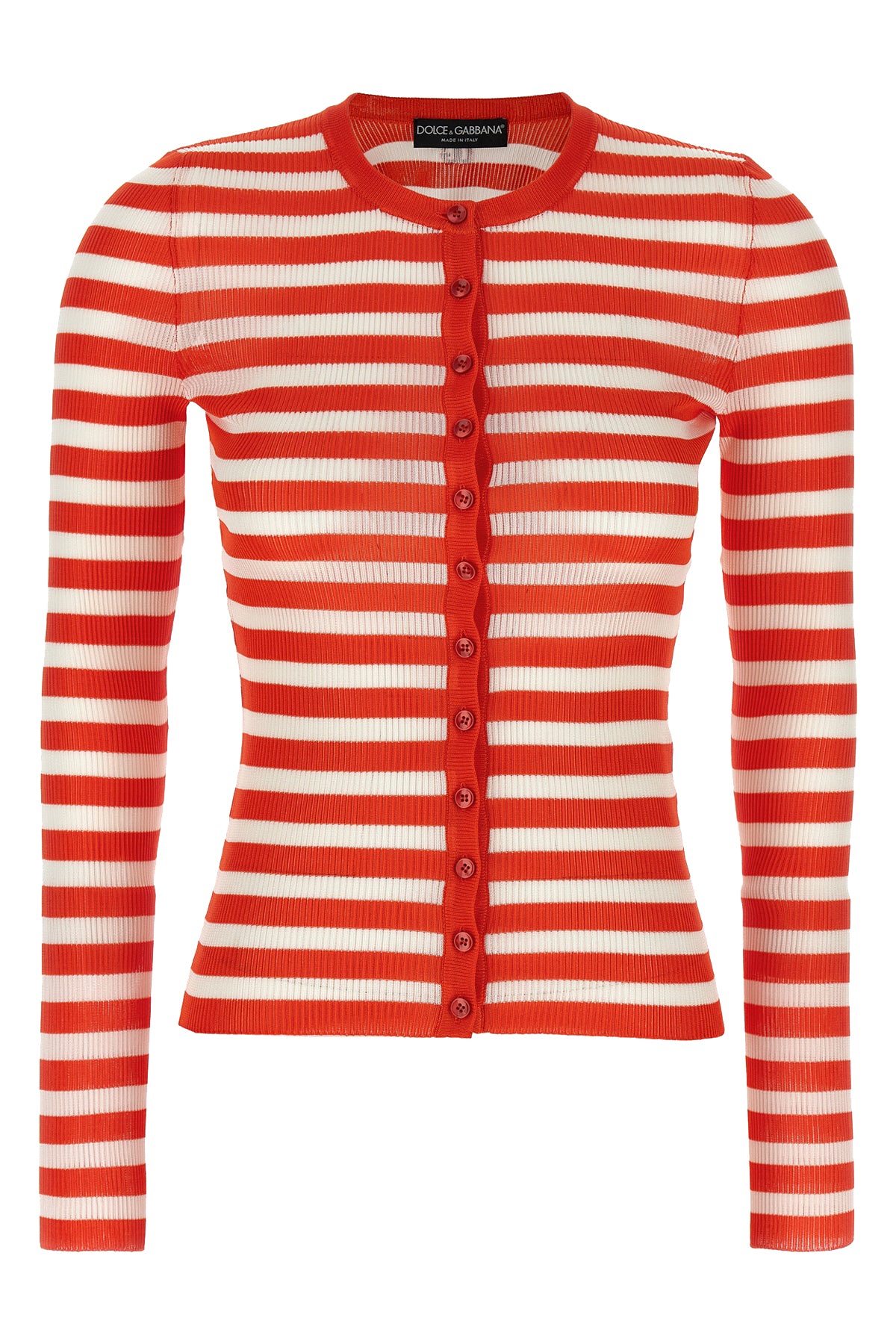 DOLCE & GABBANA Striped viscose cardigan For Women 100% viscose