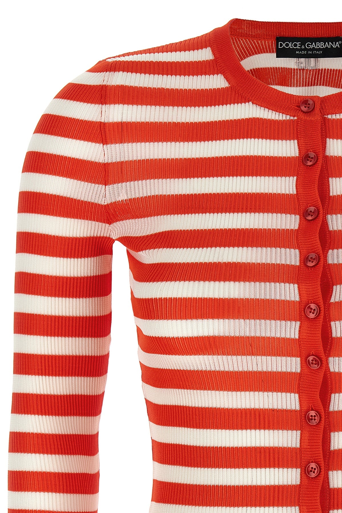 DOLCE & GABBANA Striped viscose cardigan For Women 100% viscose
