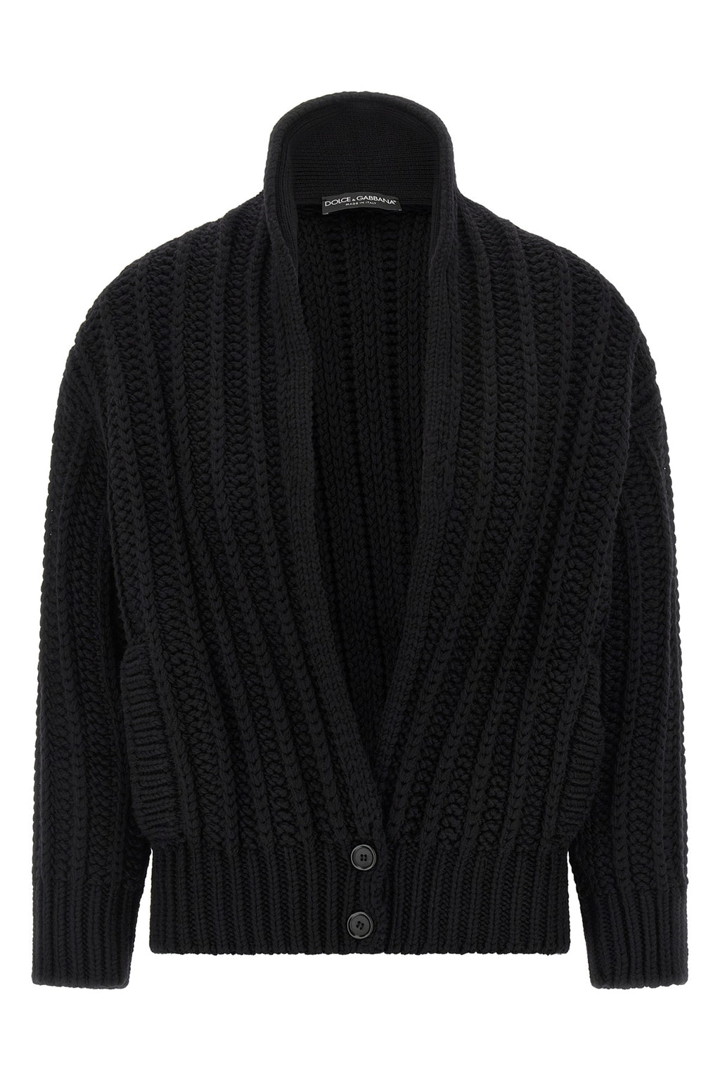 DOLCE & GABBANA Coarse wool cardigan For Women 100% virgin wool