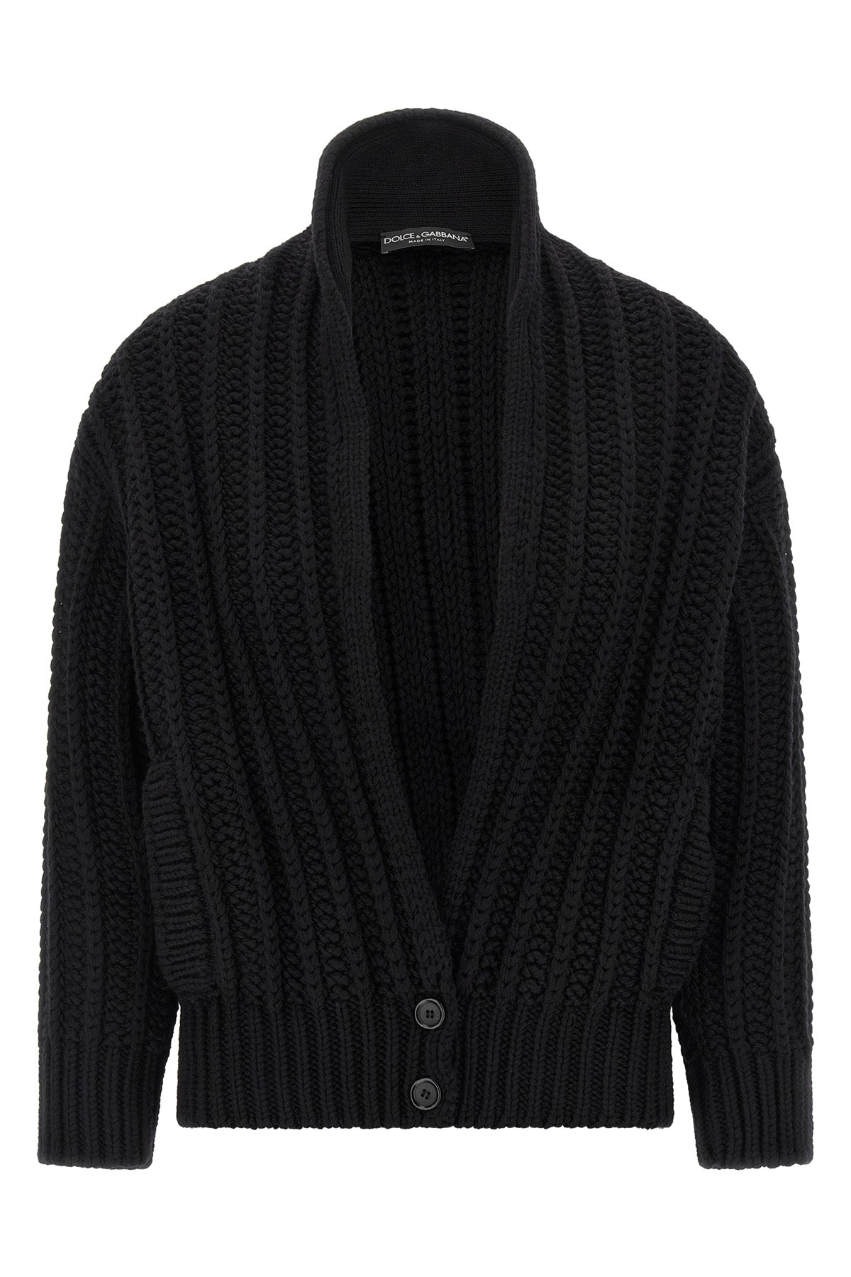 DOLCE & GABBANA Coarse wool cardigan For Women 100% virgin wool