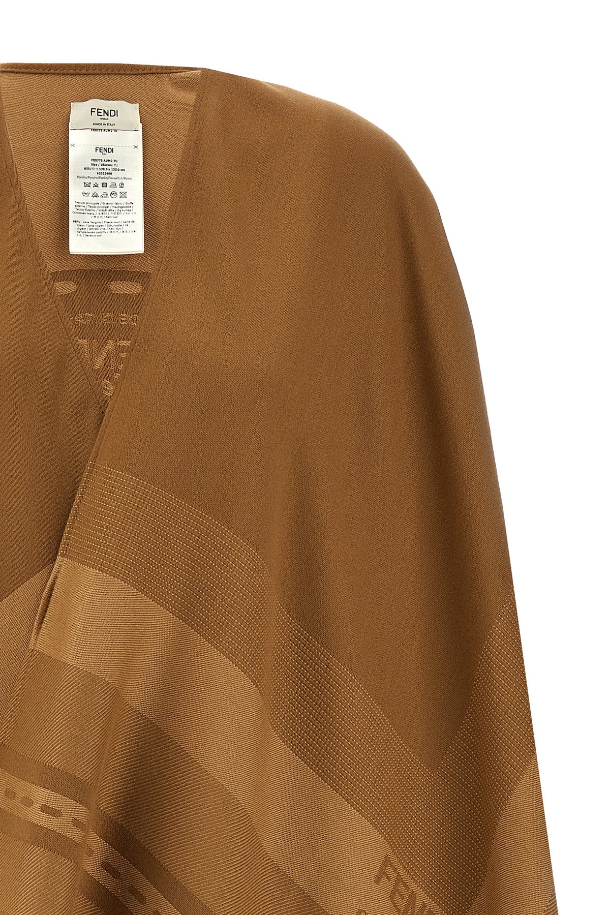 fendi Jacquard poncho