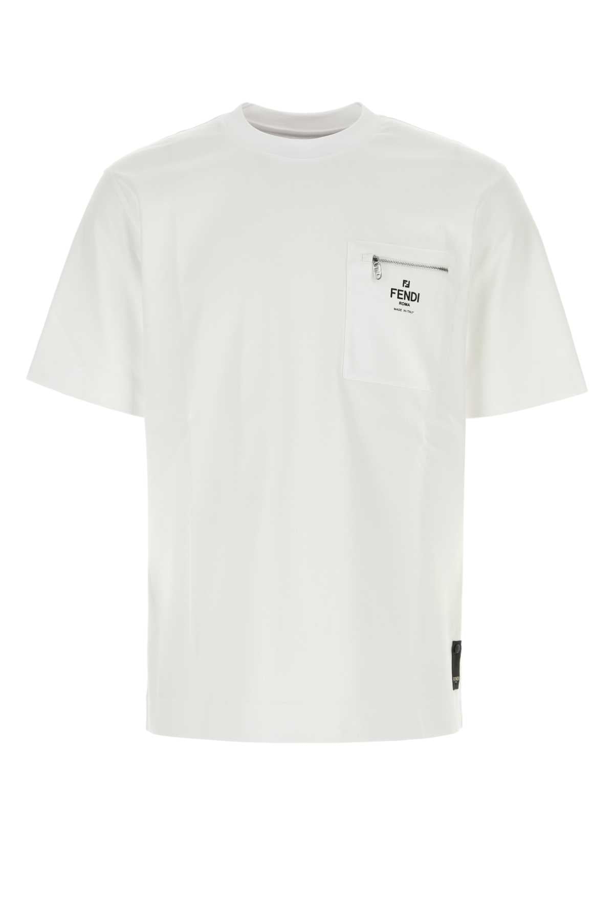 FENDI T-SHIRT M.J. FENDI ROMA PRINT For Men Exterior: 100% Cotton