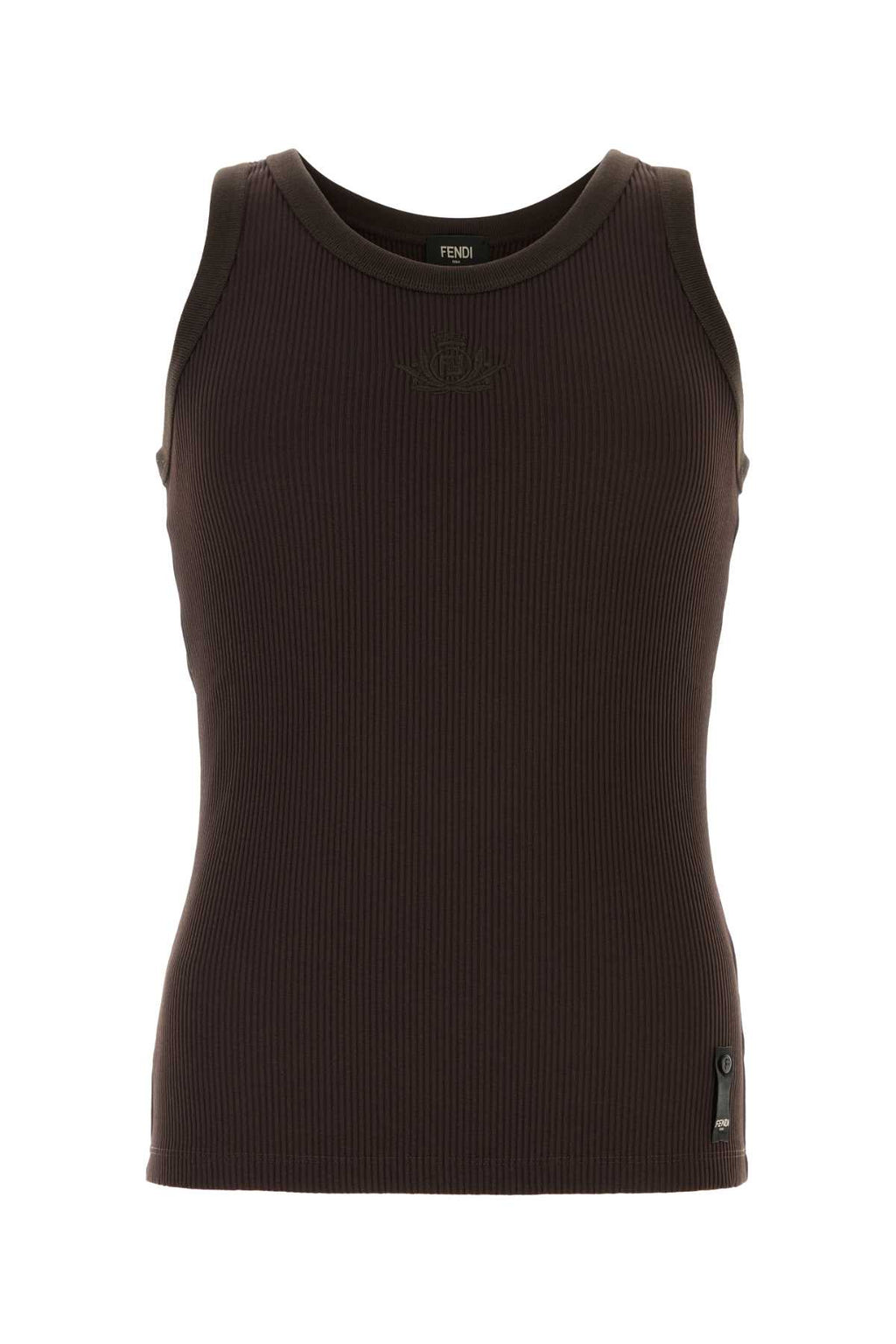 FENDI TOP RIBBED J FF CLUB CREST For Men Exterior: 91% Nylon 9% Elastane