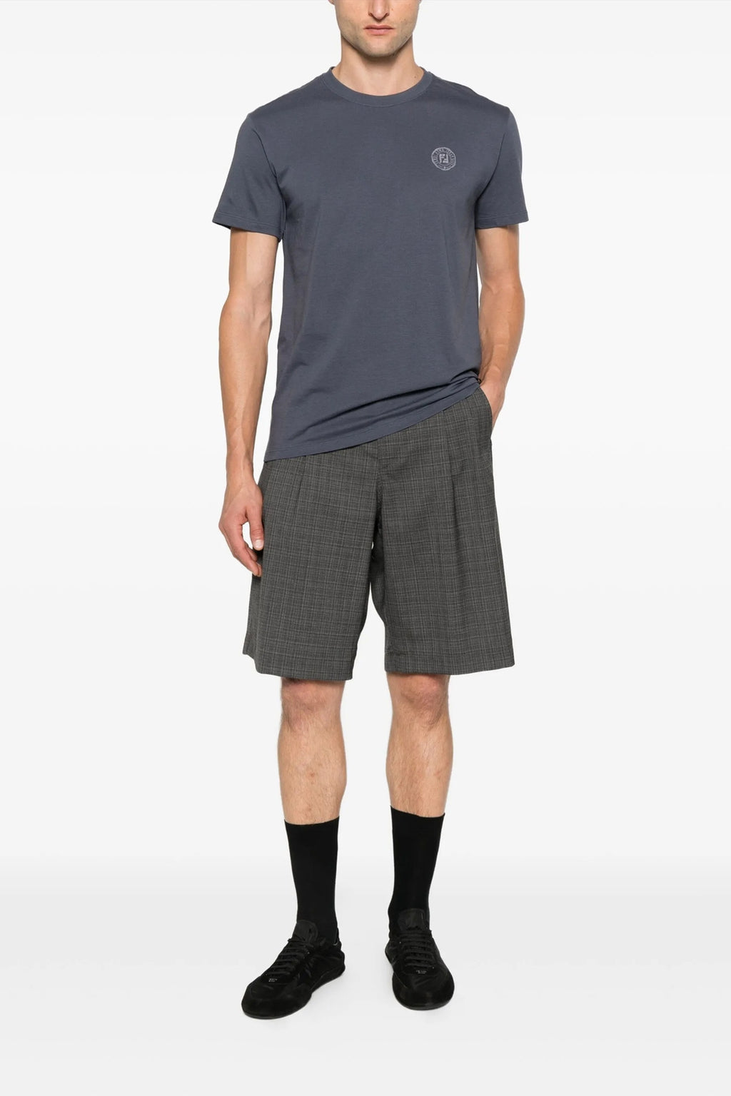 FENDI 'Postcards' T-shirt For Men 100% cotton