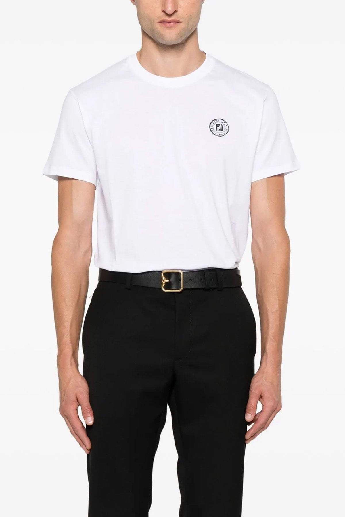 FENDI 'Postcards' T-shirt For Men 100% cotton
