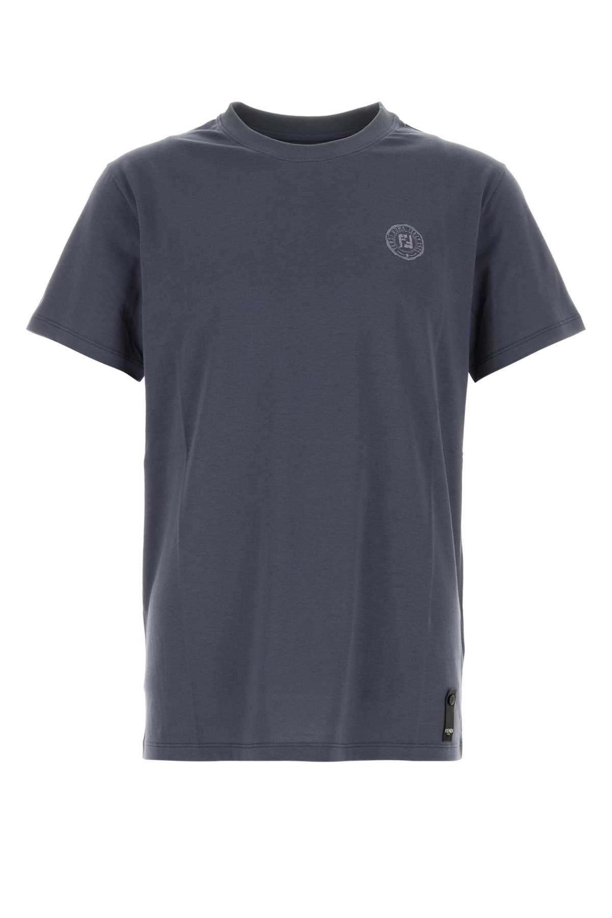 FENDI T-SHIRT CO FENDI STAMP For Men Exterior: 100% Cotton