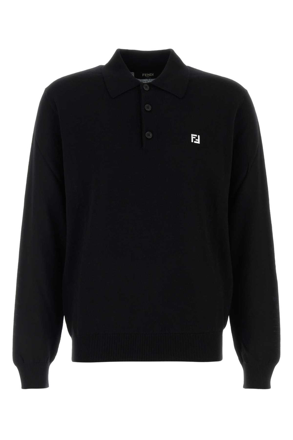 FENDI POLO KNITWEAR For Men Exterior: 98% Virgin wool 2% Elastane