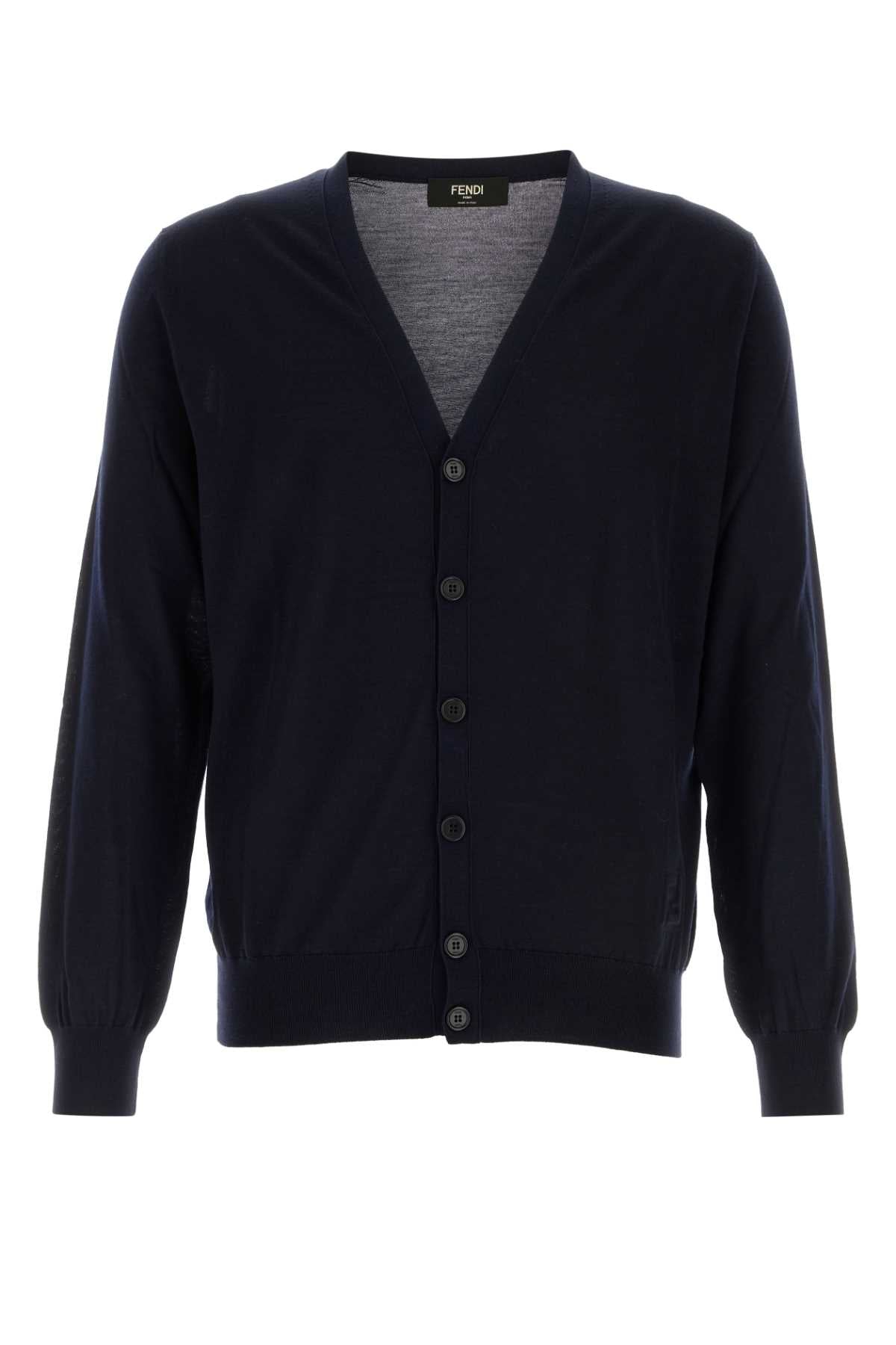 FENDI CARDIGAN KNIT For Men Exterior: 98% Wool 2% Elastane