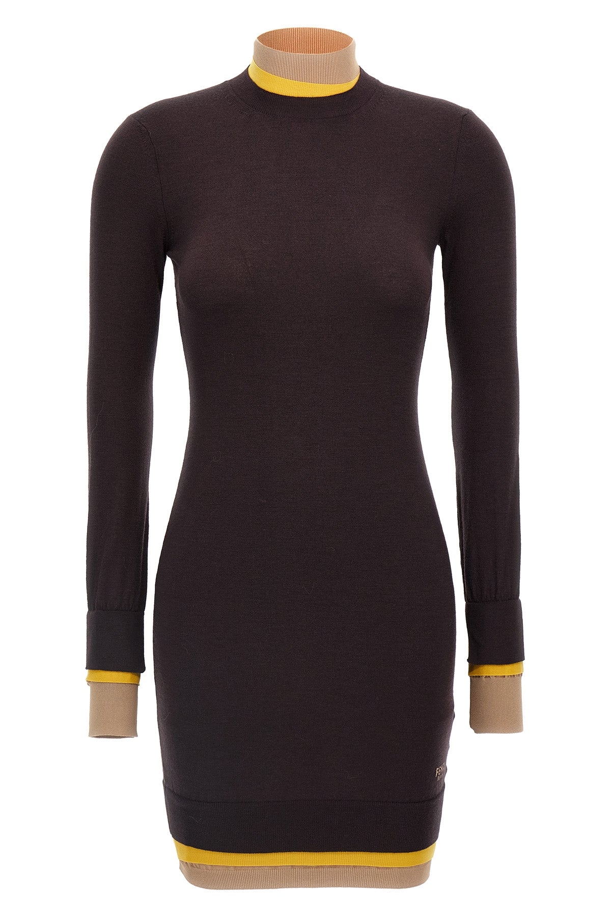 FENDI 'Layering' dress For Women 75% polyester, 25% polyurethane