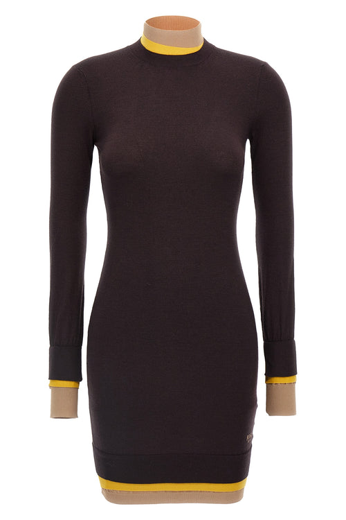FENDI 'Layering' dress For Women 75% polyester, 25% polyurethane