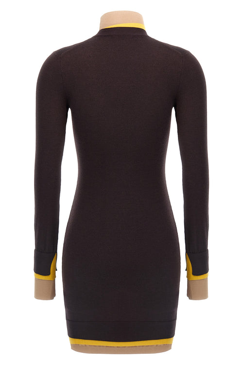FENDI 'Layering' dress For Women 75% polyester, 25% polyurethane