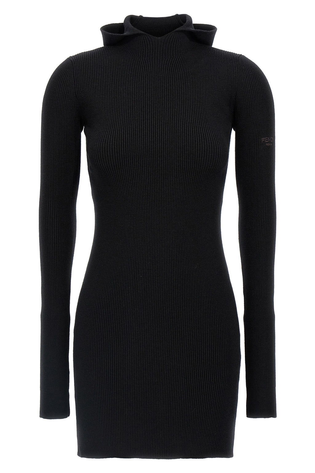 FENDI Hooded dress For Women 70% wool, 30% silk