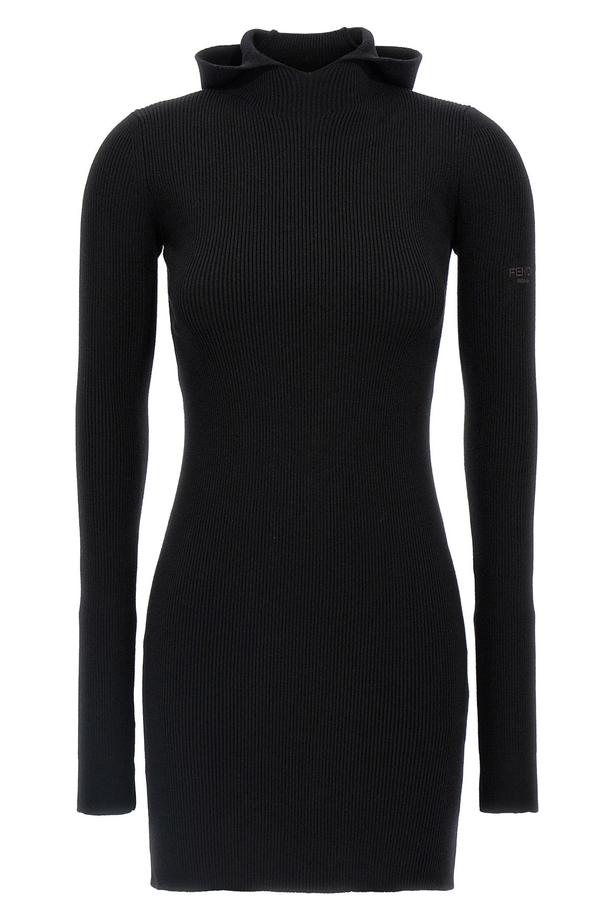 FENDI Hooded dress For Women 70% wool, 30% silk