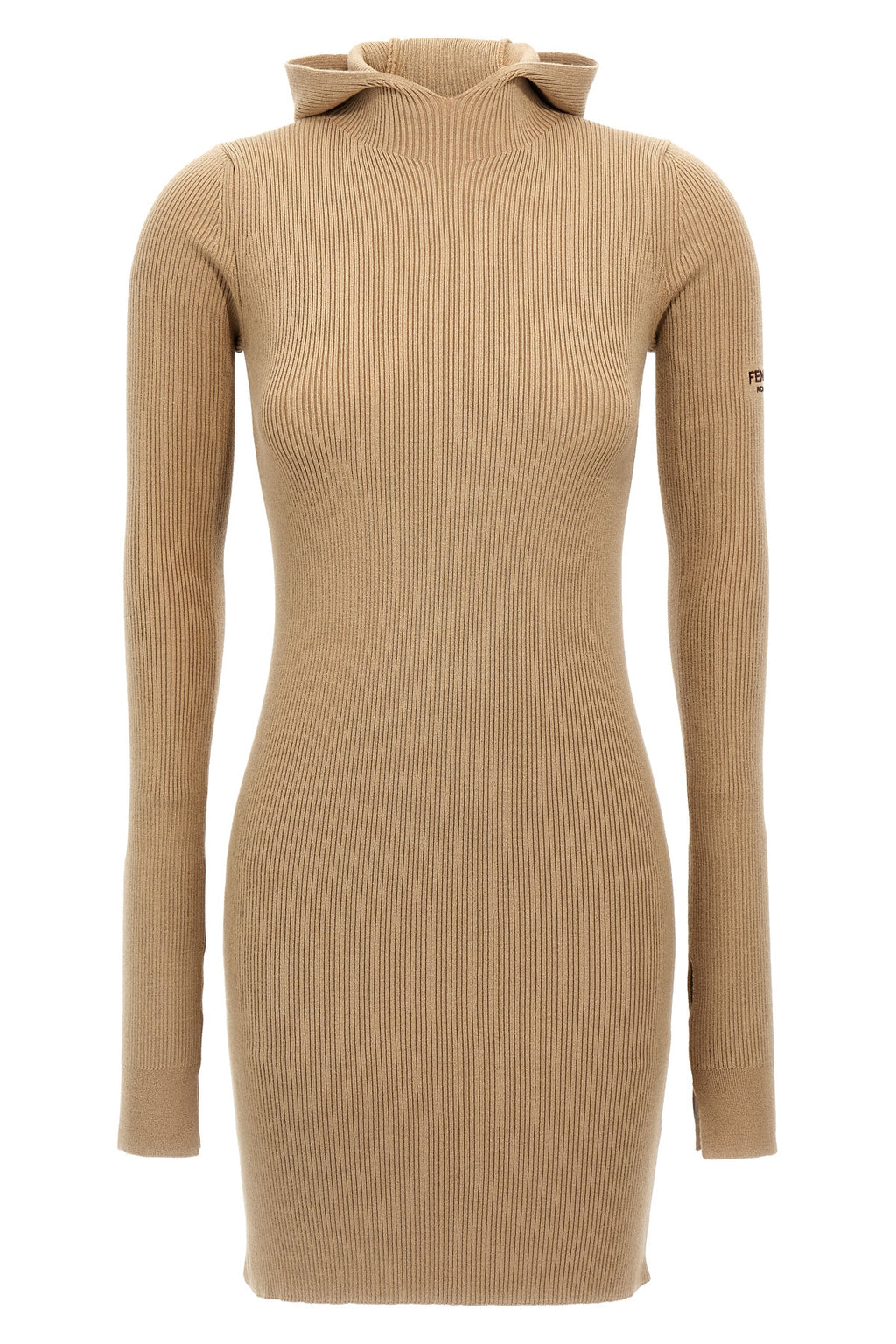 FENDI Hooded dress For Women 70% wool, 30% silk