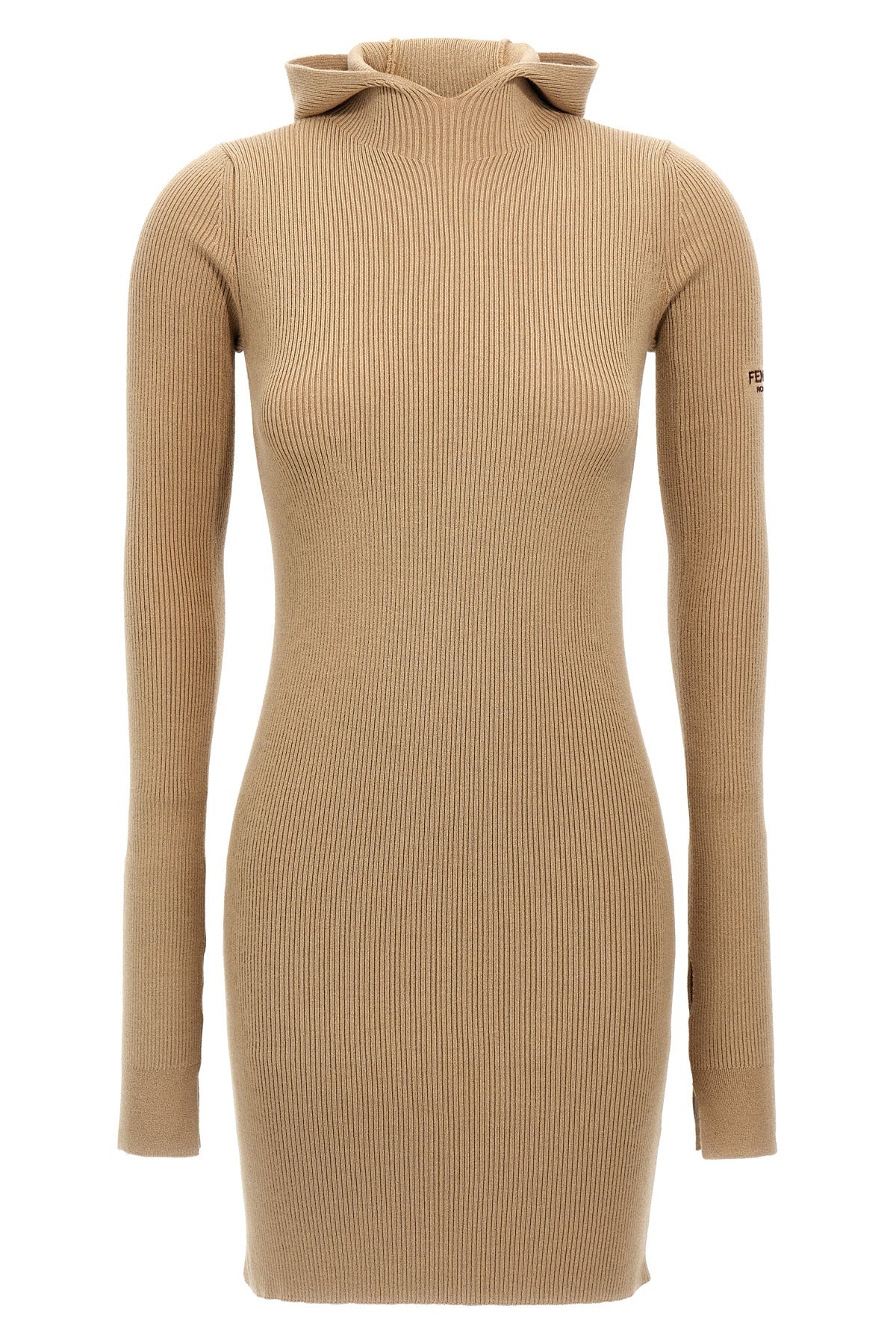 FENDI Hooded dress For Women 70% wool, 30% silk