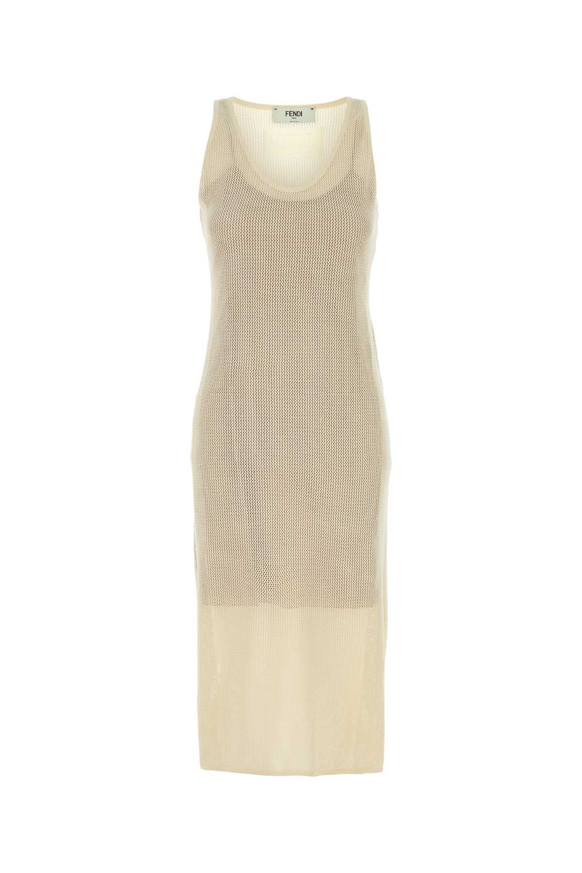 FENDI MESH KNITTED DRESS For Women Exterior: 100% Silk Lining: 75% Nylon 25% Polyurethane