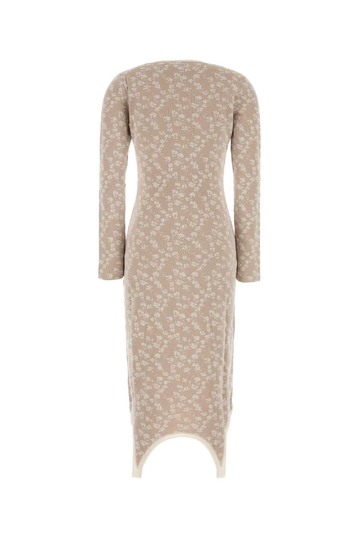 FENDI LONG CARDIGAN FLOWER GHETTE For Women Exterior: 82% Cotton 18% Nylon