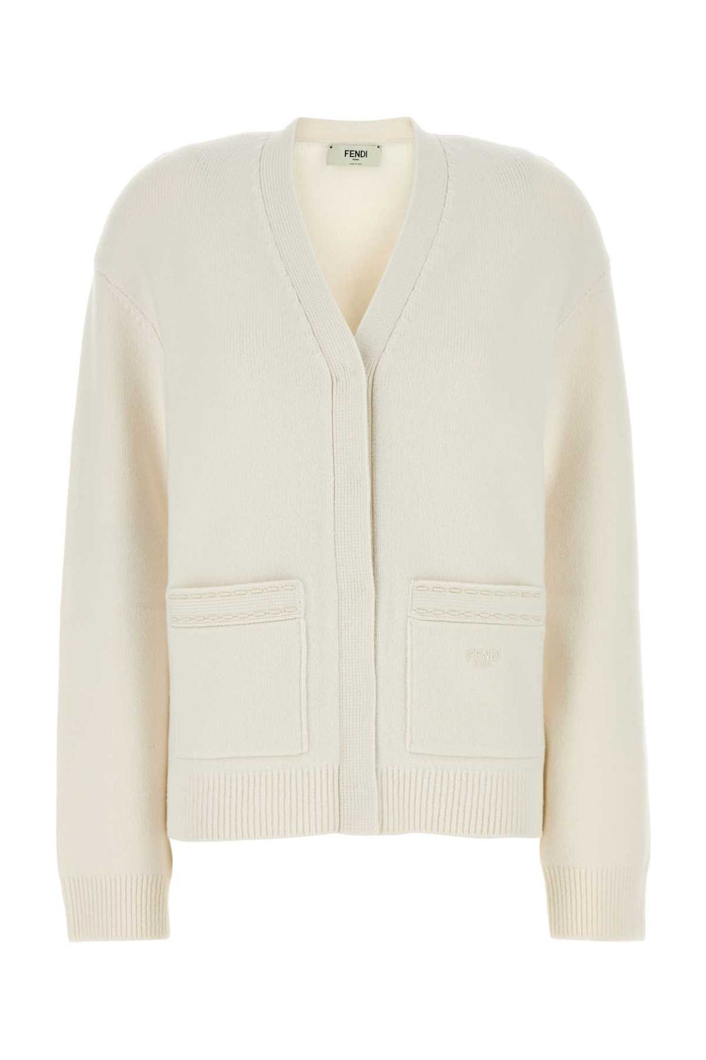 FENDI CARDIGAN SELLERIA For Women Exterior: 96% Cashmere 4% Nylon