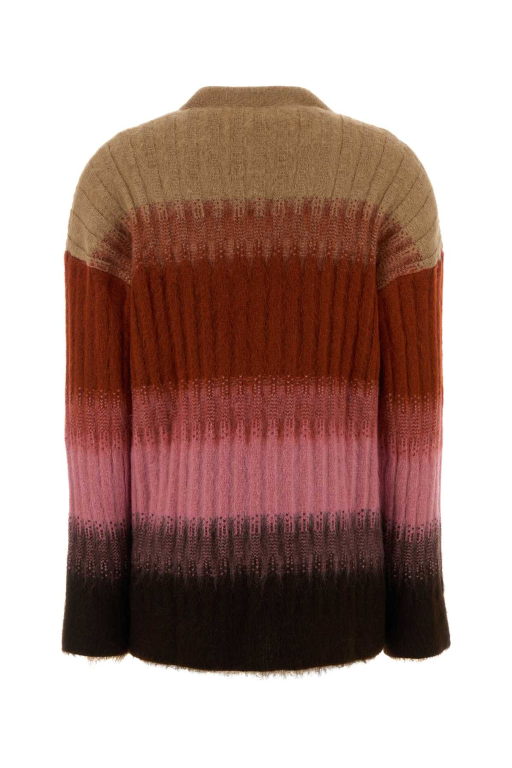 FENDI CARDIGAN WOOL MOHAIR DE For Women Exterior: 36% Mohair 34% Wool 17% Nylon 12% Cashmere 1% Elastane
