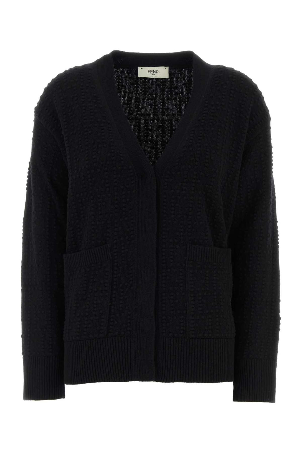 FENDI CARDIGAN FENDI PON PON For Women Exterior: 70% Wool 30% Cashmere