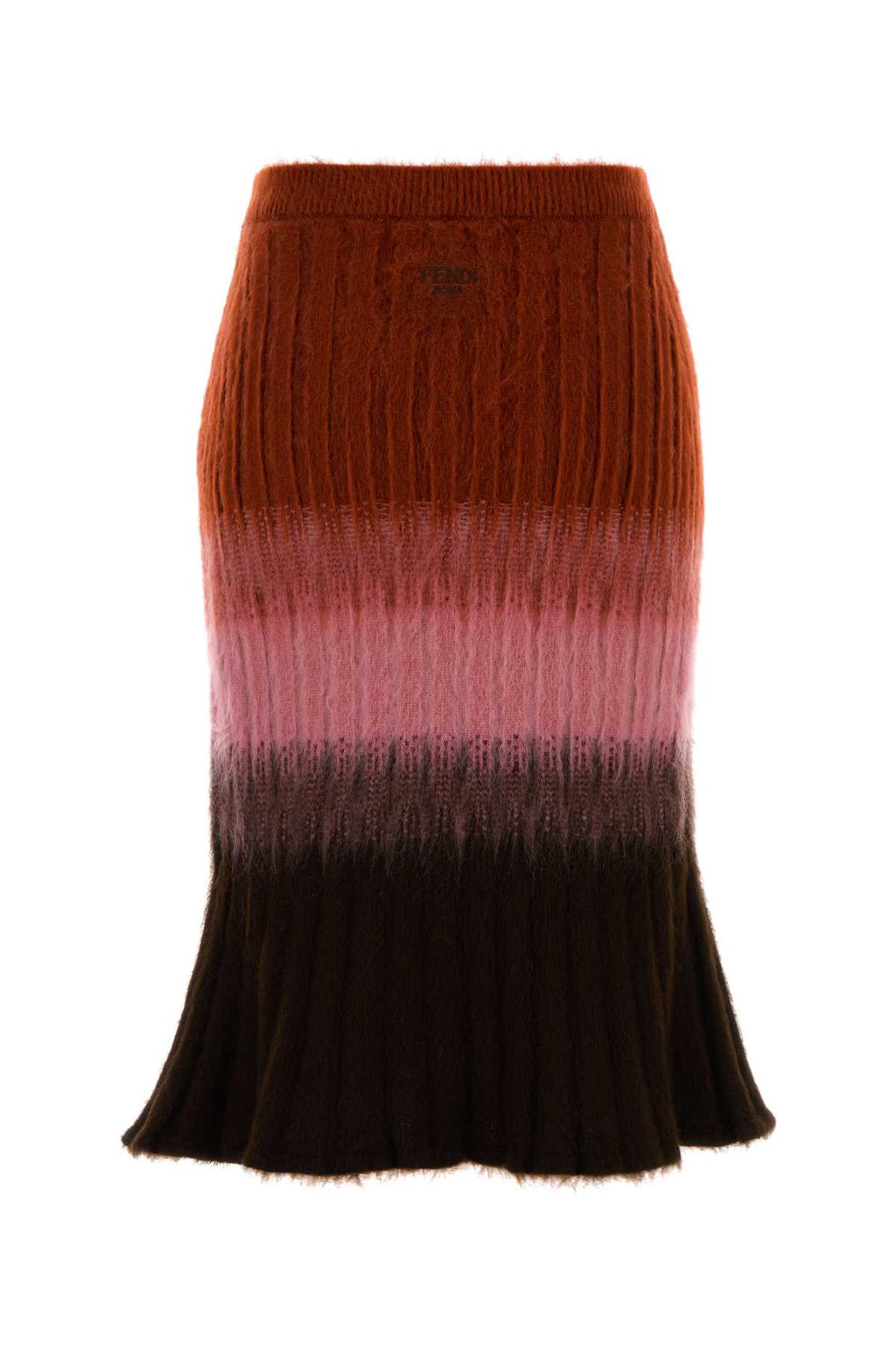 FENDI SKIRT WOOL WM DEGRAD For Women Exterior: 67% Mohair 30% Nylon 3% Wool Lining: 100% Fabric