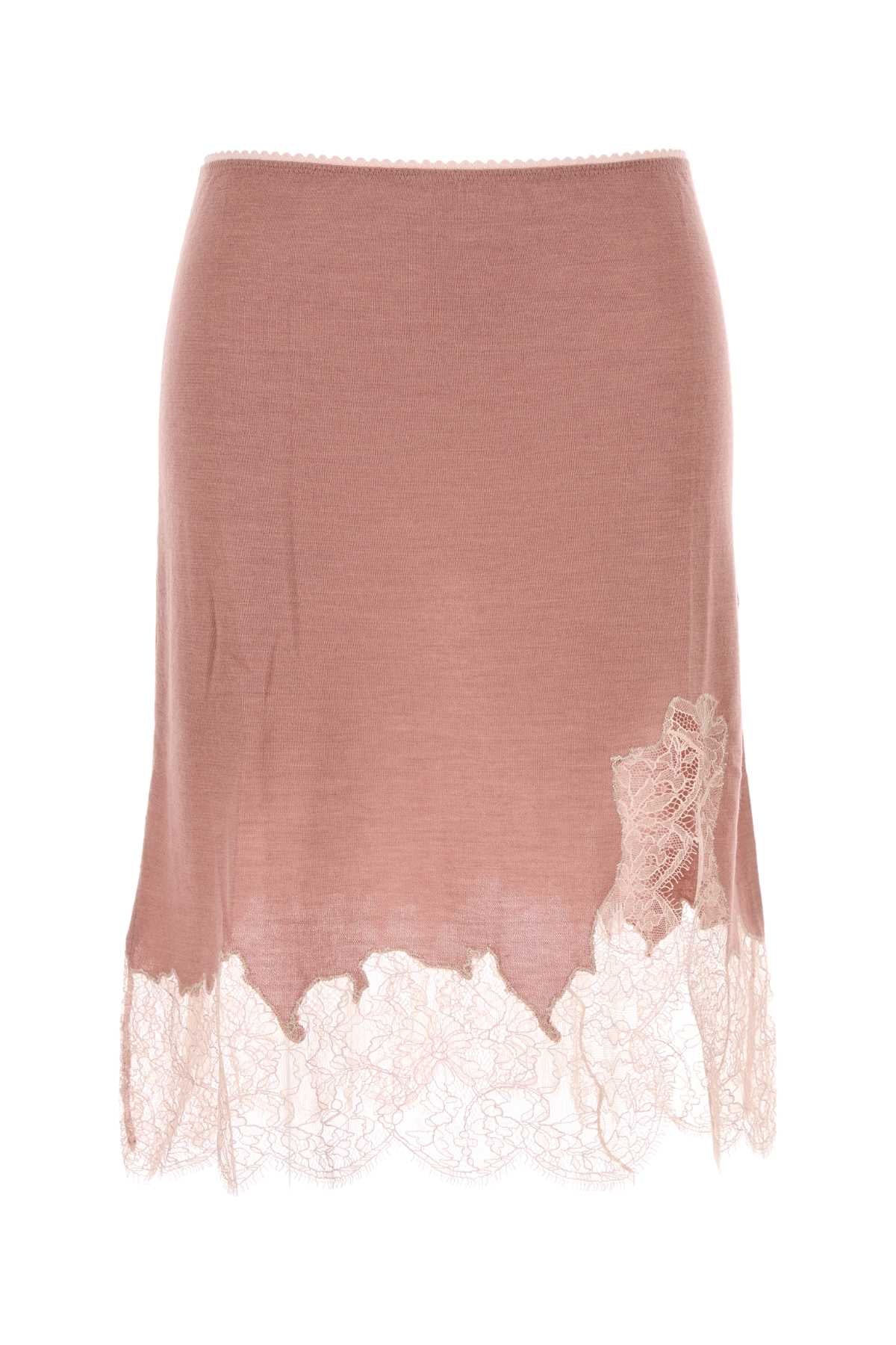 FENDI SKIRT LINGERIE CASH For Women Exterior: 70% Cashmere 30% Silk