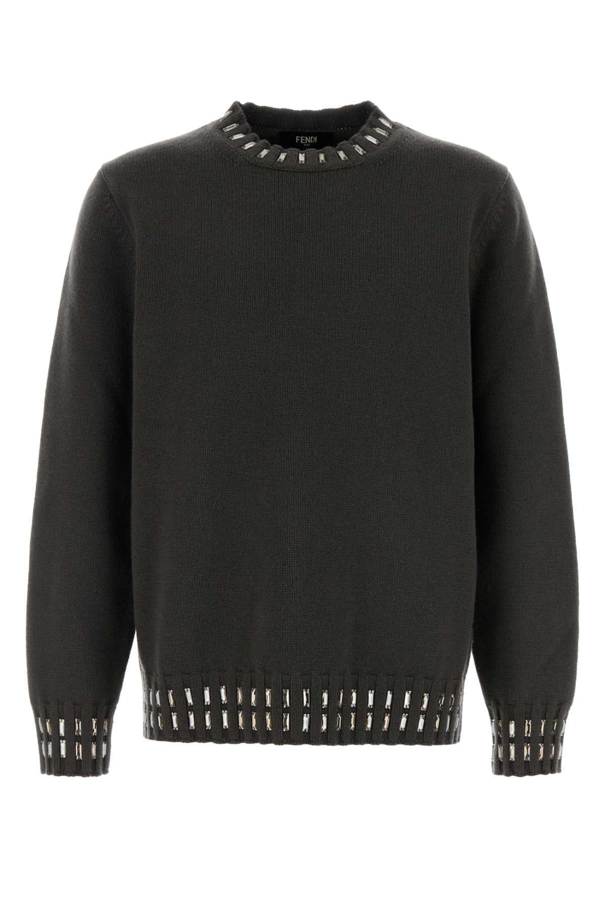 FENDI KNITWEAR For Men Exterior: 70% Wool 30% Cashmere