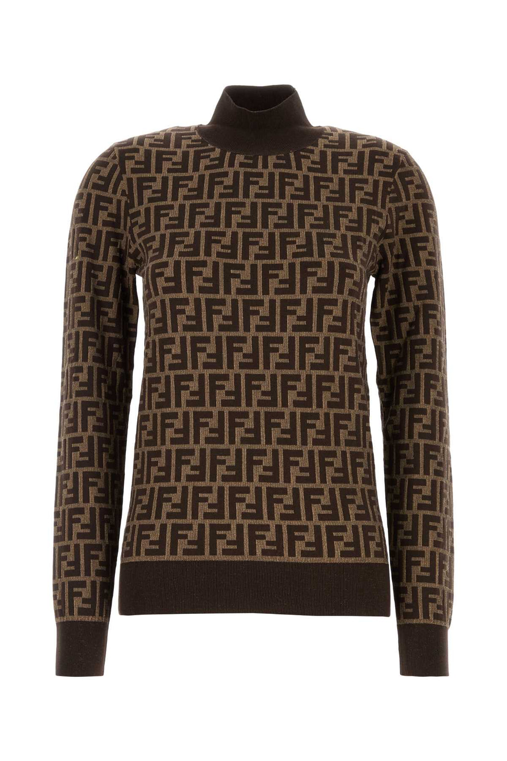 FENDI PULL FF ISTIT. COTTON KNIT For Women Exterior: 100% Cotton