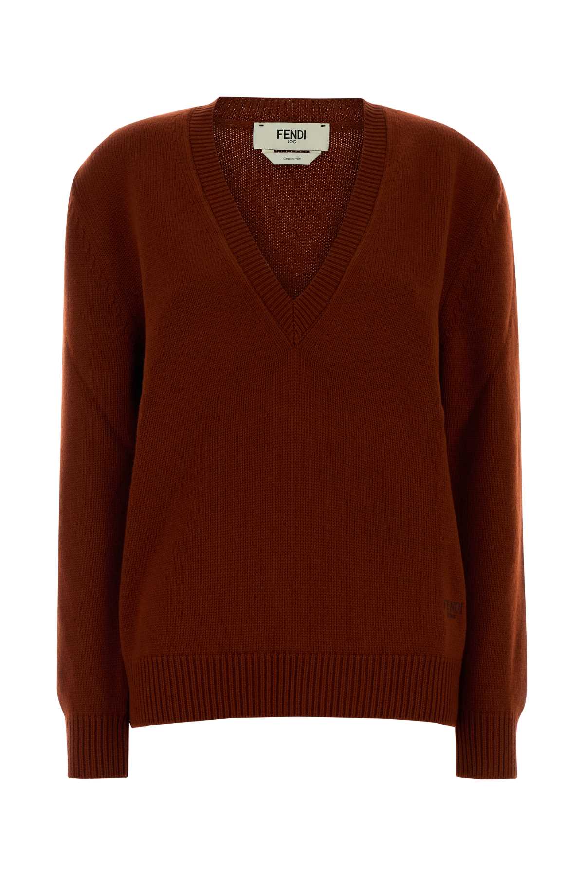 FENDI PULL CASHMERE KNIT For Women Exterior: 99% Cashmere 1% Elastane