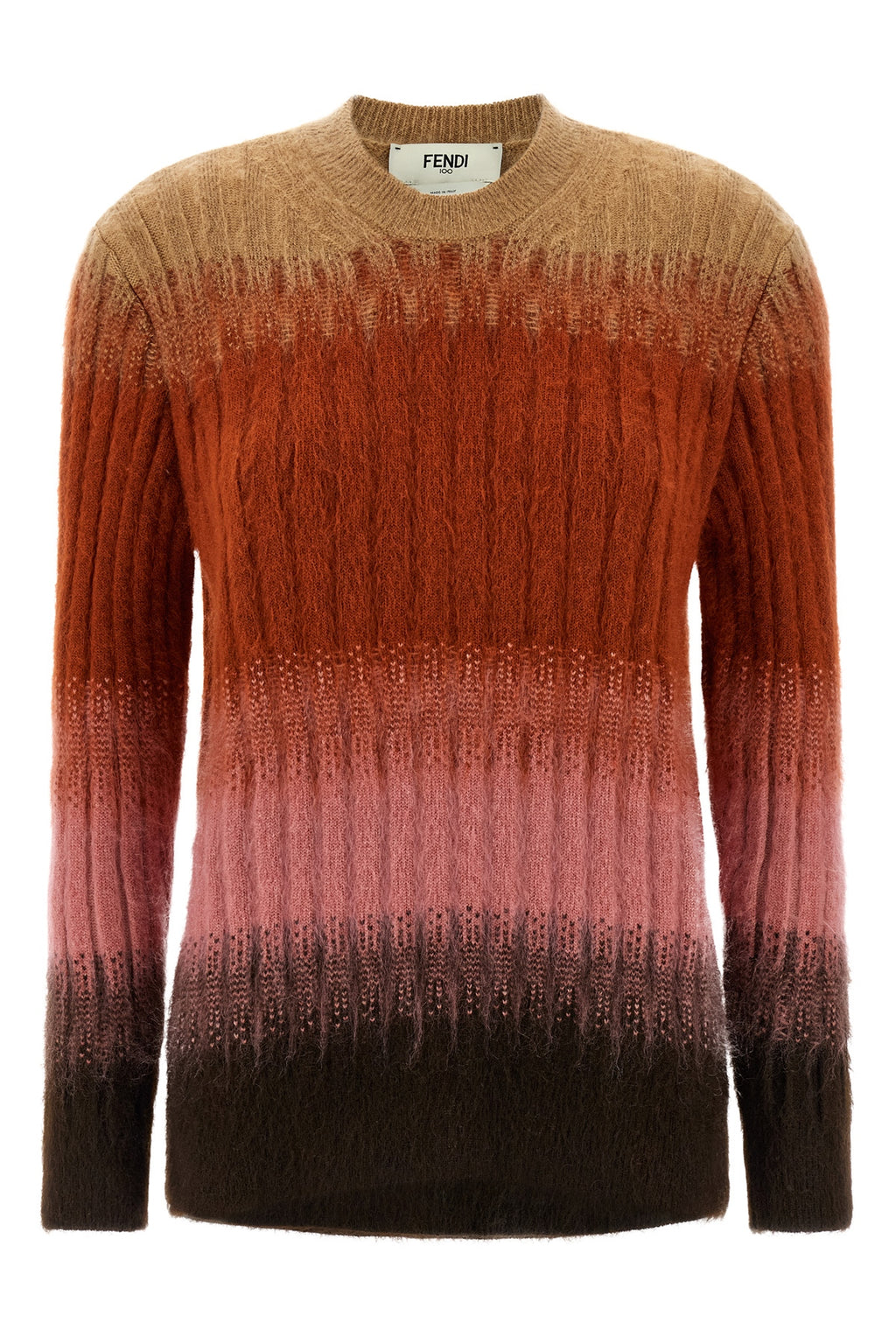 FENDI Vanite knit sweater For Women 67% mohair wool 30% polyamide 3% wool