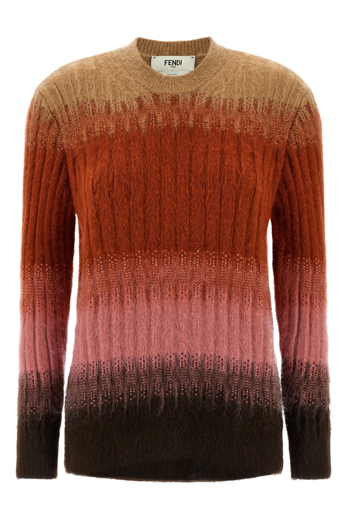 FENDI Vanite knit sweater For Women 67% mohair wool 30% polyamide 3% wool