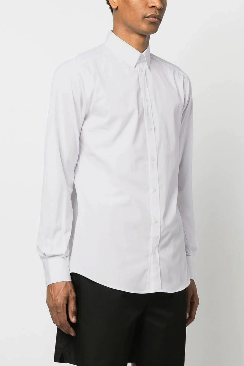 DOLCE & GABBANA Logo embroidery shirt For Men 100% cotton