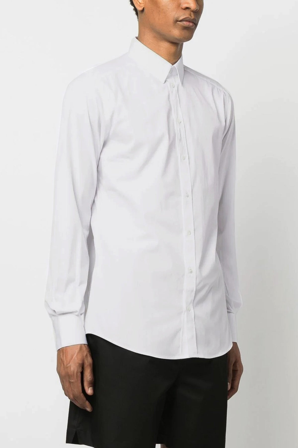DOLCE & GABBANA Logo embroidery shirt For Men 100% cotton