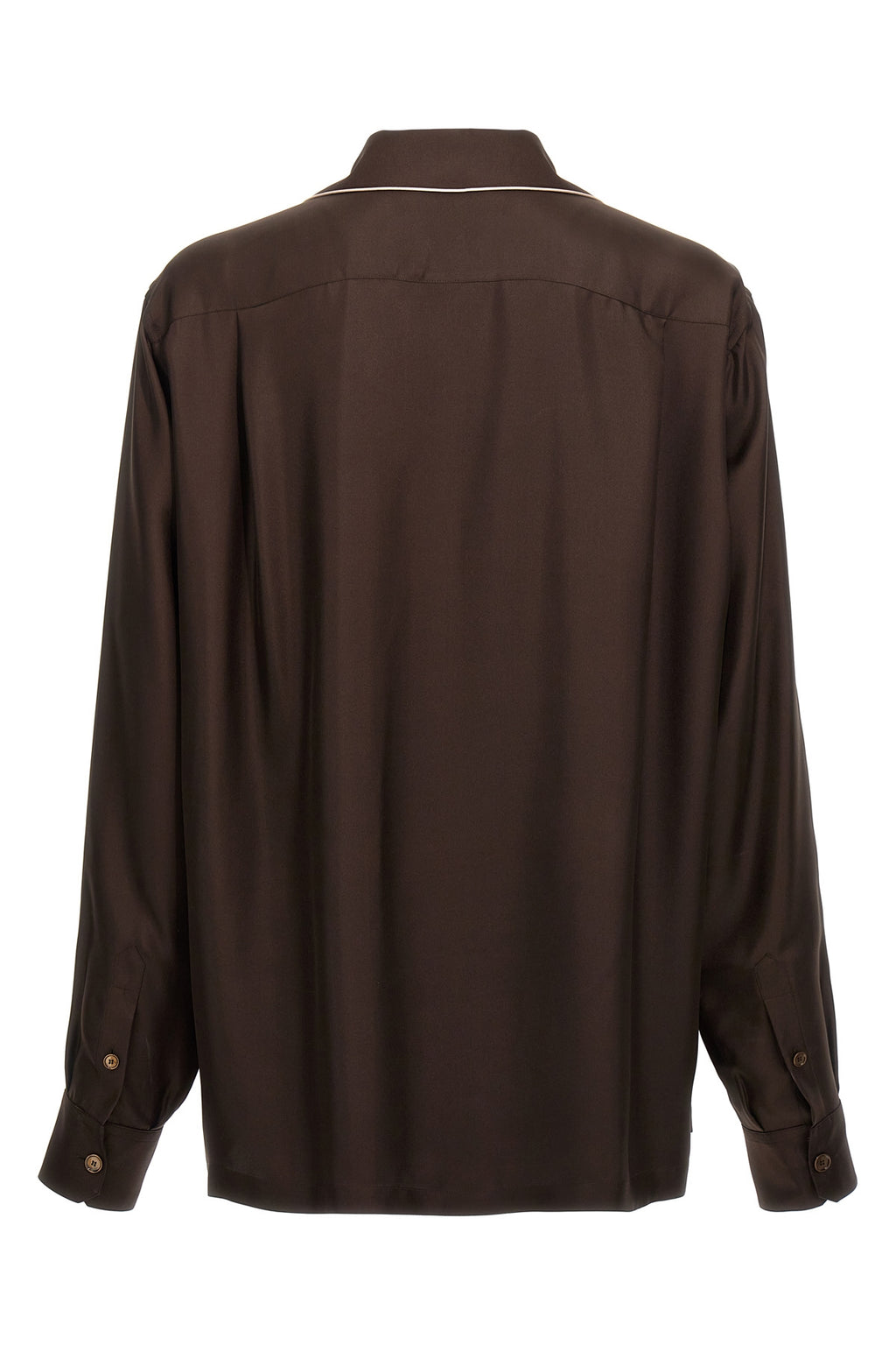 DOLCE & GABBANA Logo embroidery shirt For Men 100% silk