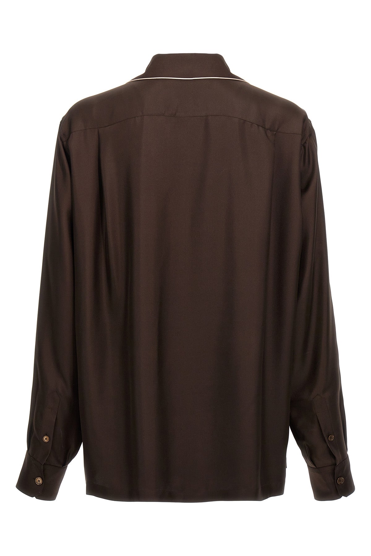 DOLCE & GABBANA Logo embroidery shirt For Men 100% silk