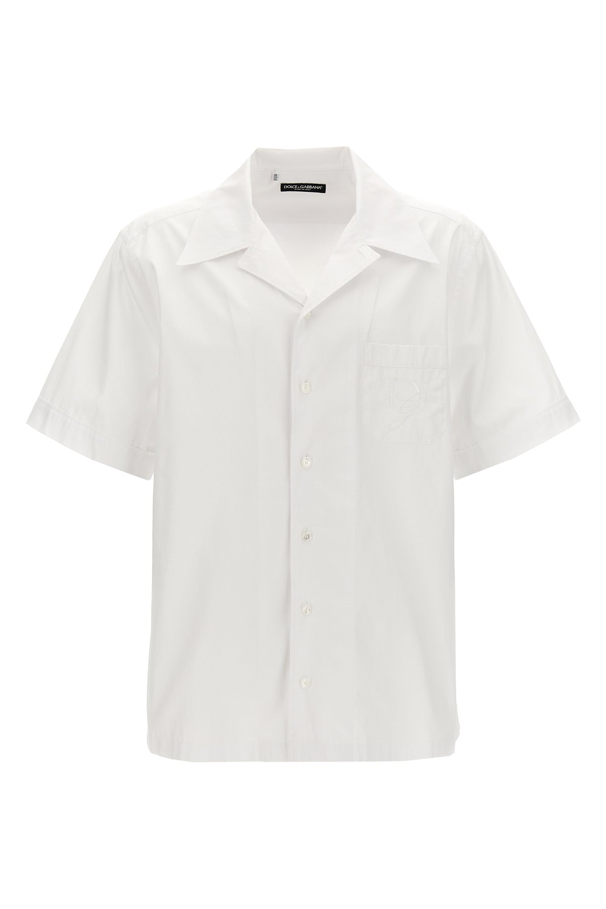 DOLCE & GABBANA Logo embroidery shirt For Men 100% cotton