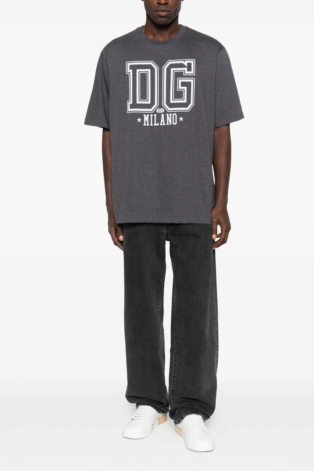 DOLCE & GABBANA Flocked print T-shirt For Men 100% cotton