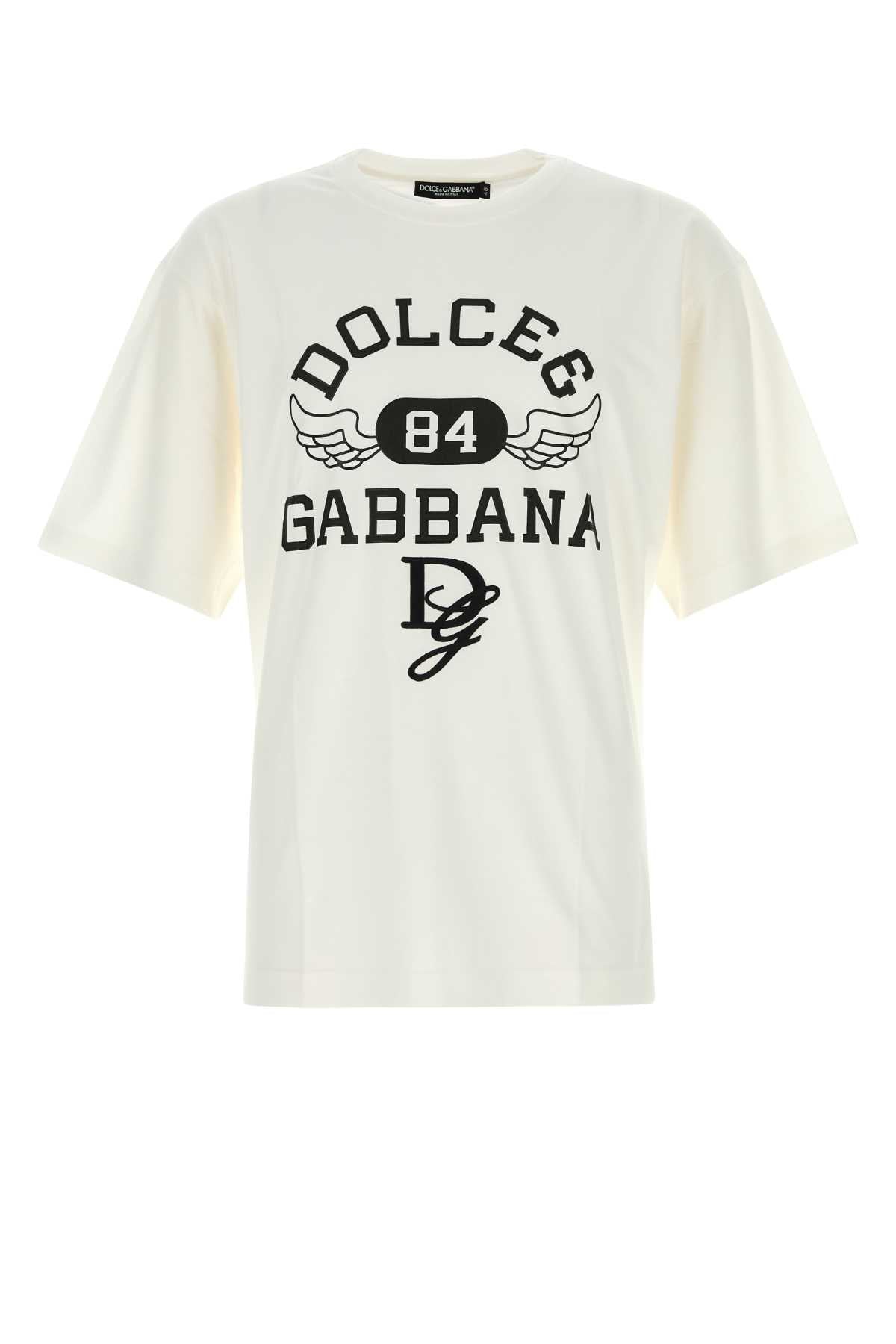 DOLCE & GABBANA T-SHIRT M/CORTA GIRO For Men Exterior: 100% Cotton
