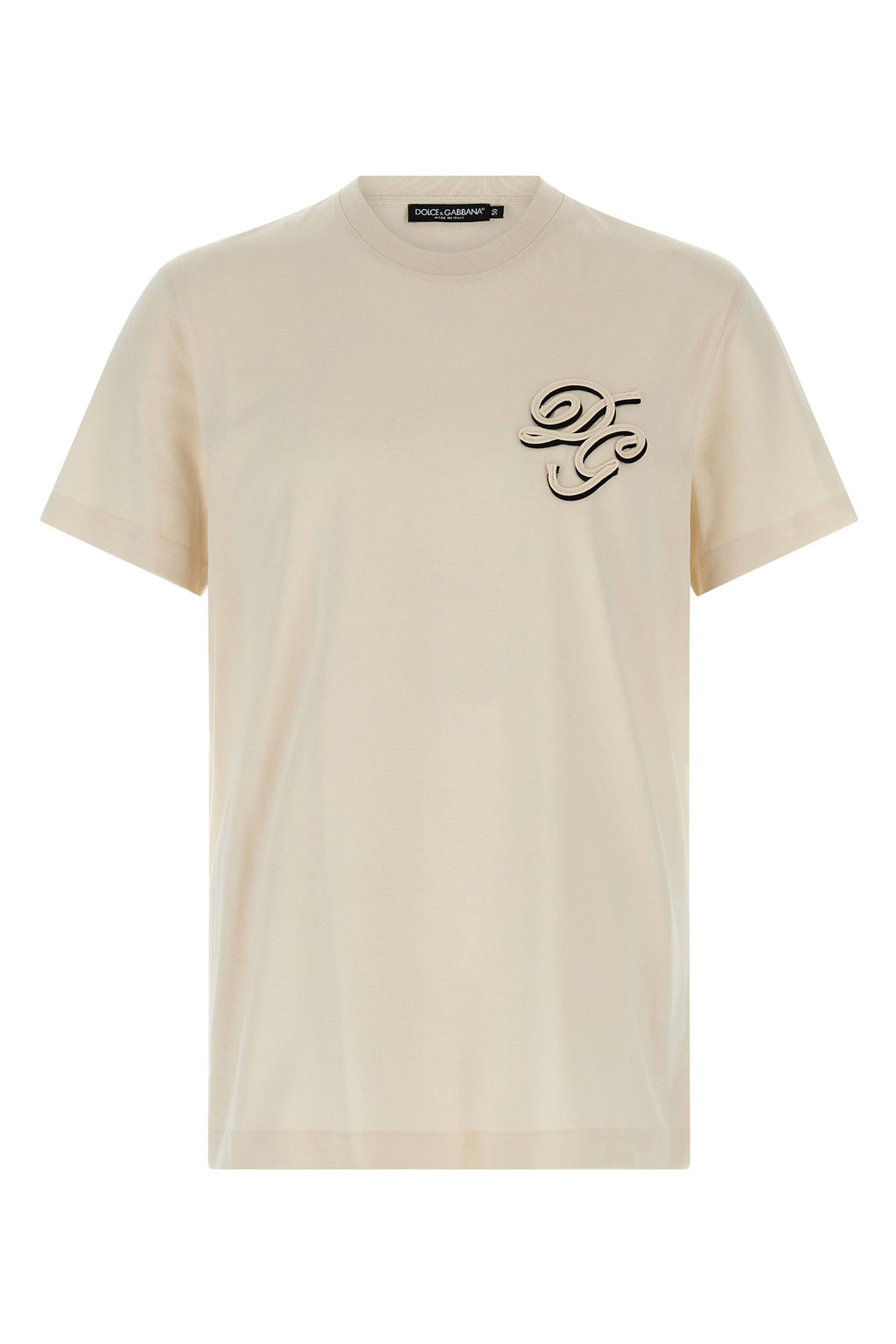 DOLCE & GABBANA Double embroidery t-shirt For Men 100% cotton