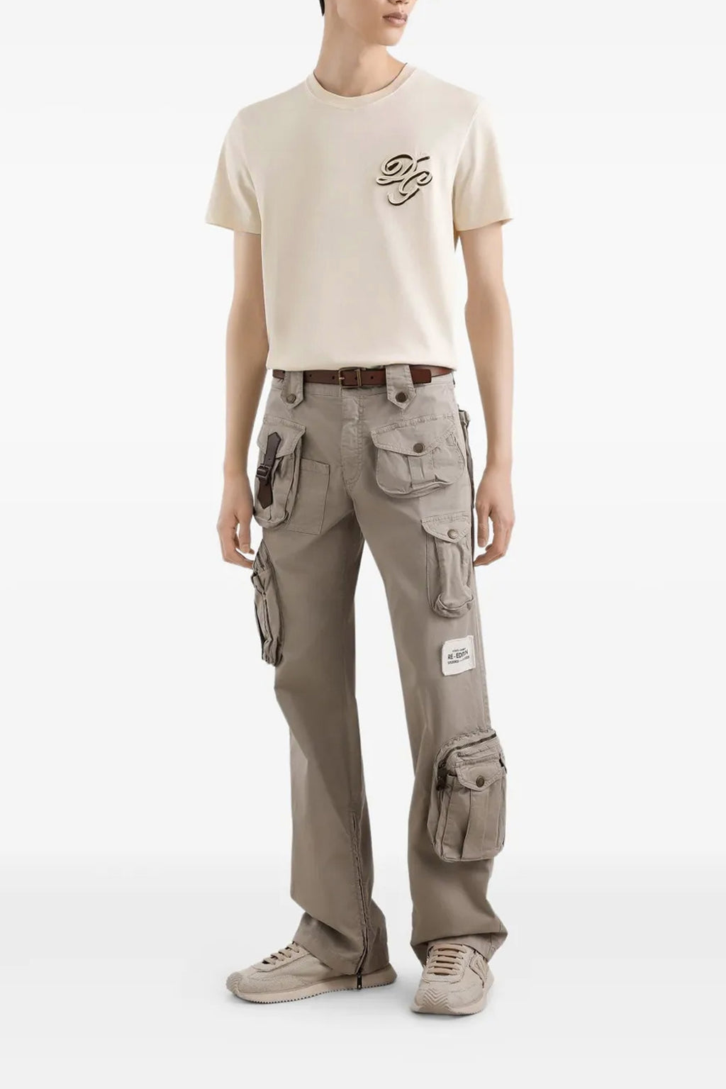 DOLCE & GABBANA Double embroidery t-shirt For Men 100% cotton