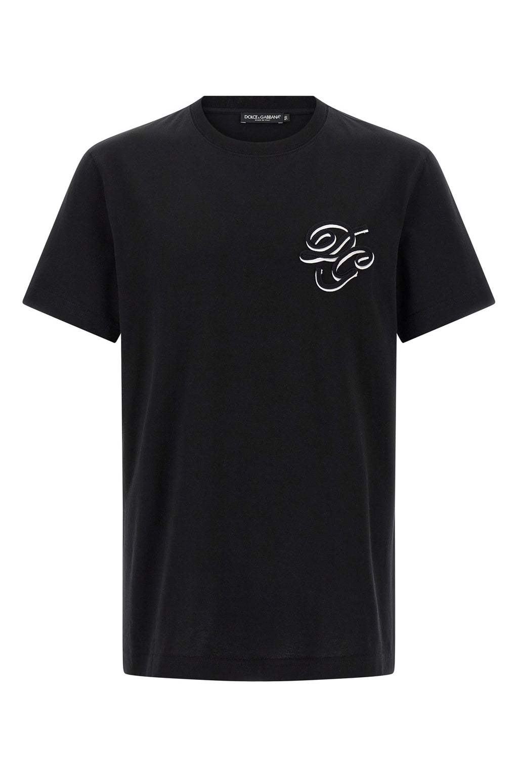 DOLCE & GABBANA Double embroidery t-shirt For Men 100% cotton