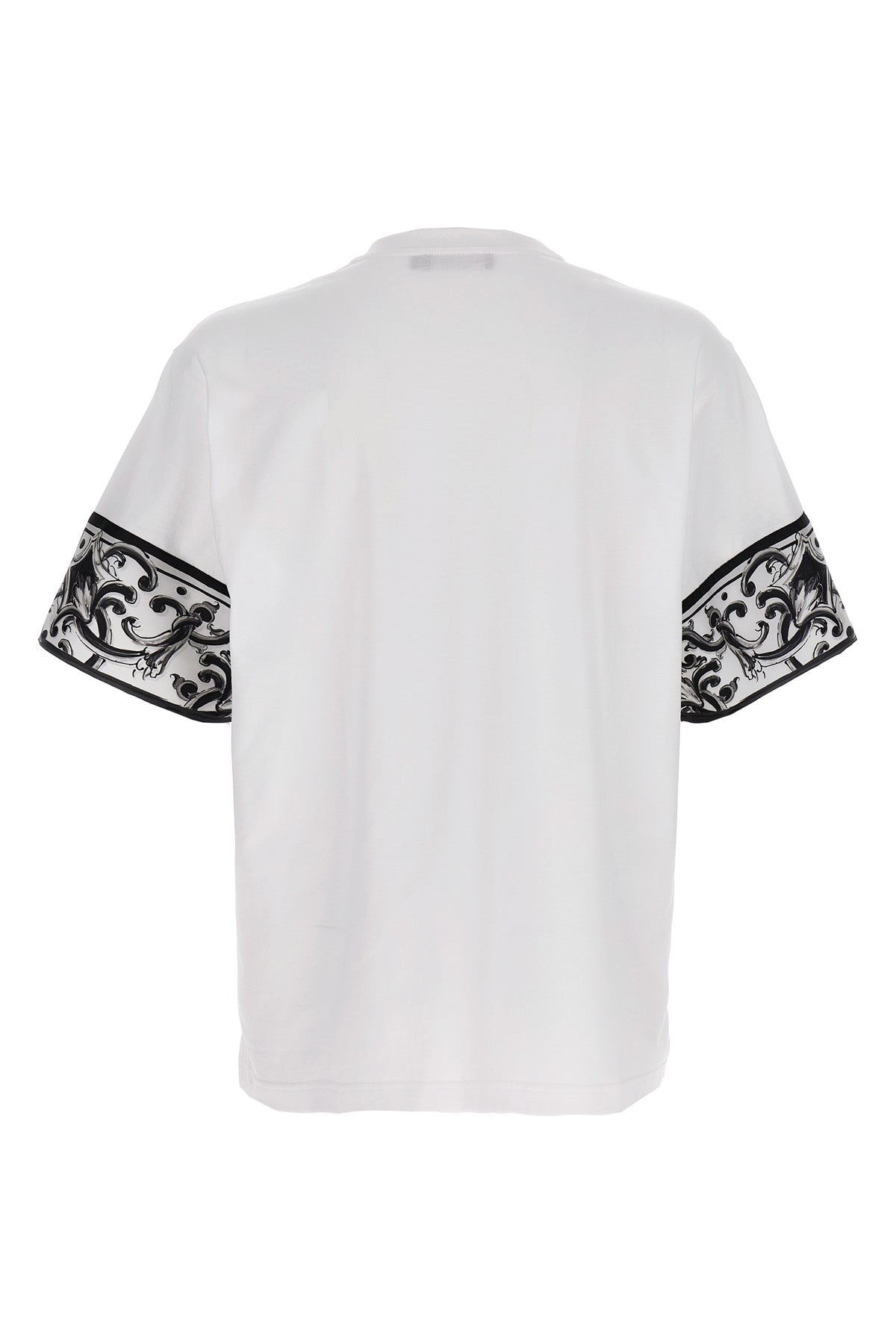 DOLCE & GABBANA 'Maiolica' print T-shirt For Men 83% cotton, 17% silk