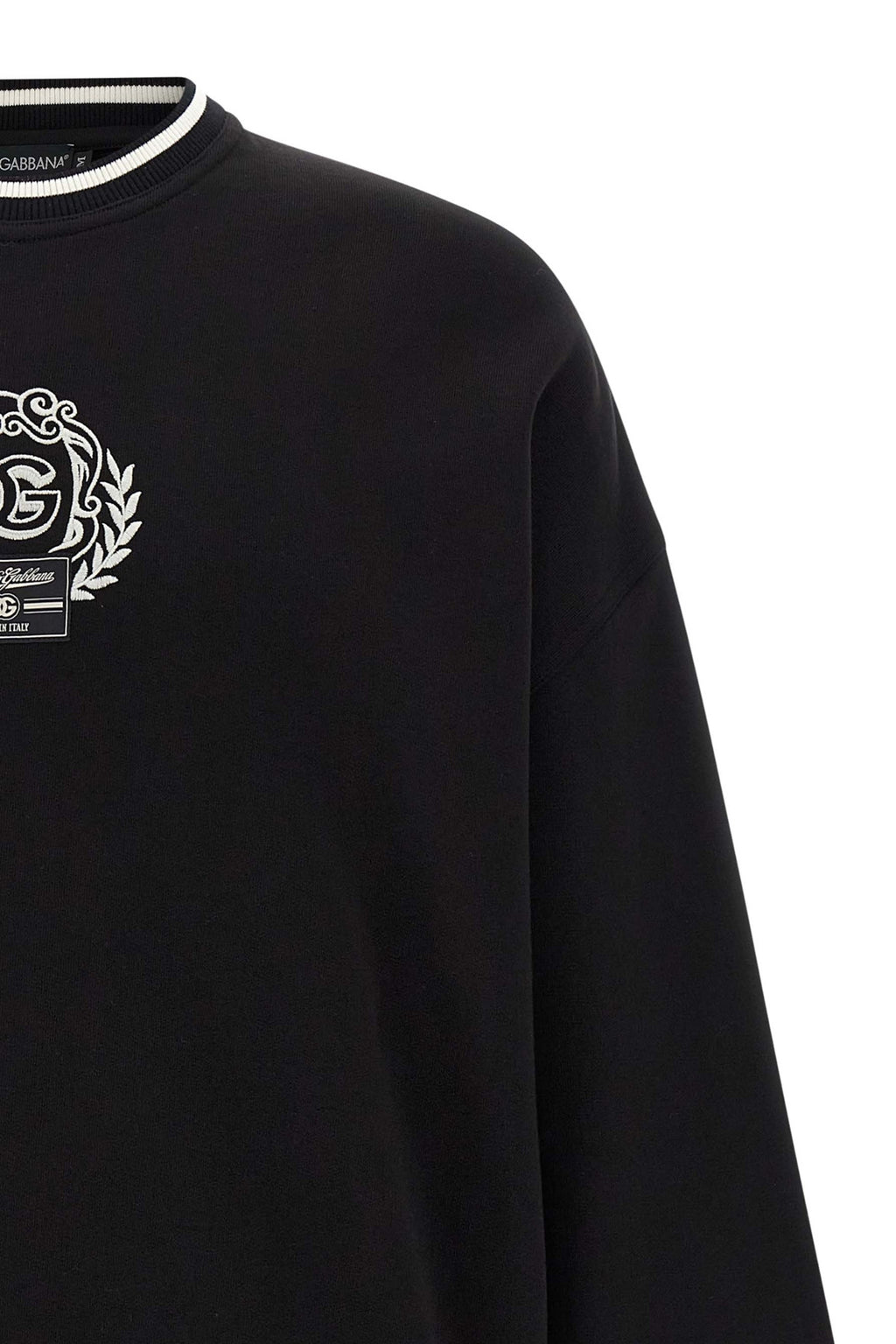 DOLCE & GABBANA Logo embroidery sweatshirt For Men 100% cotton