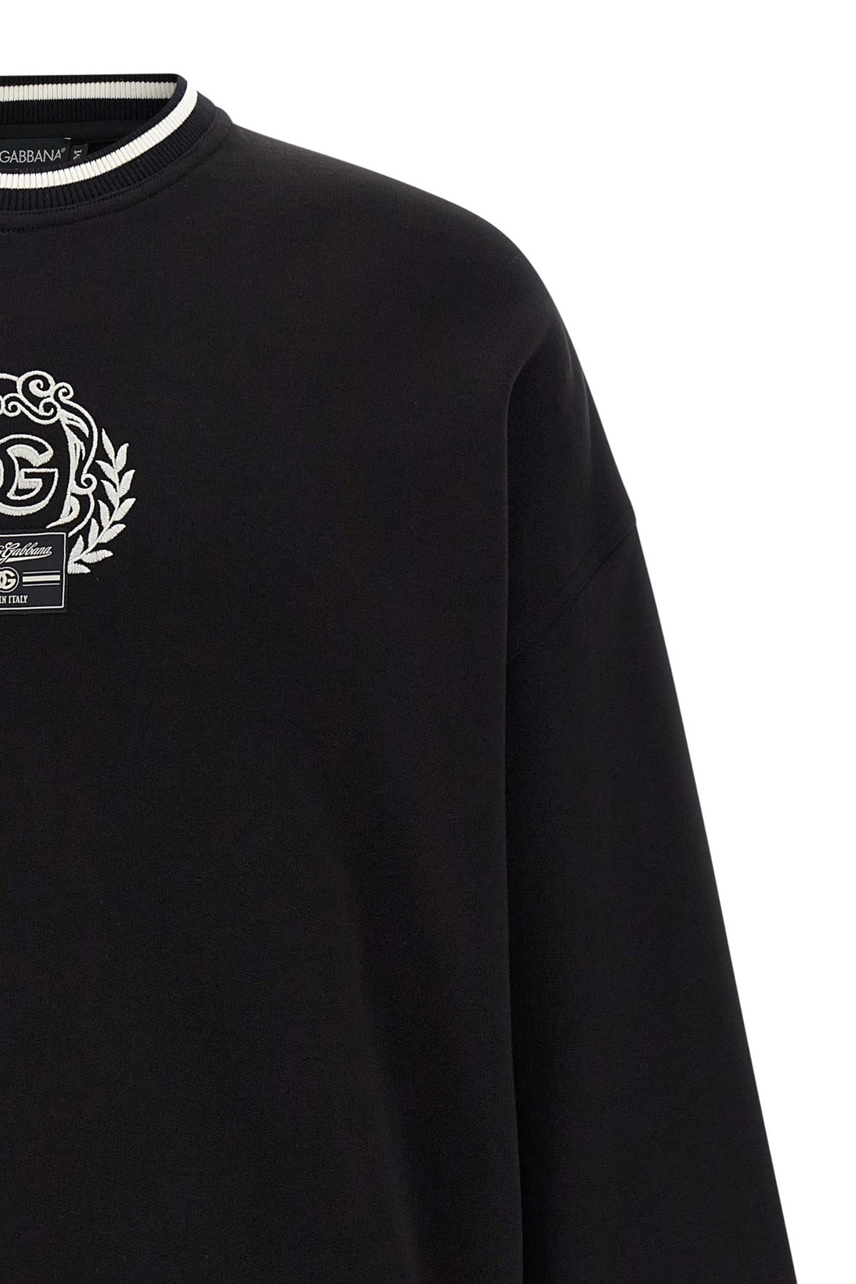DOLCE & GABBANA Logo embroidery sweatshirt For Men 100% cotton